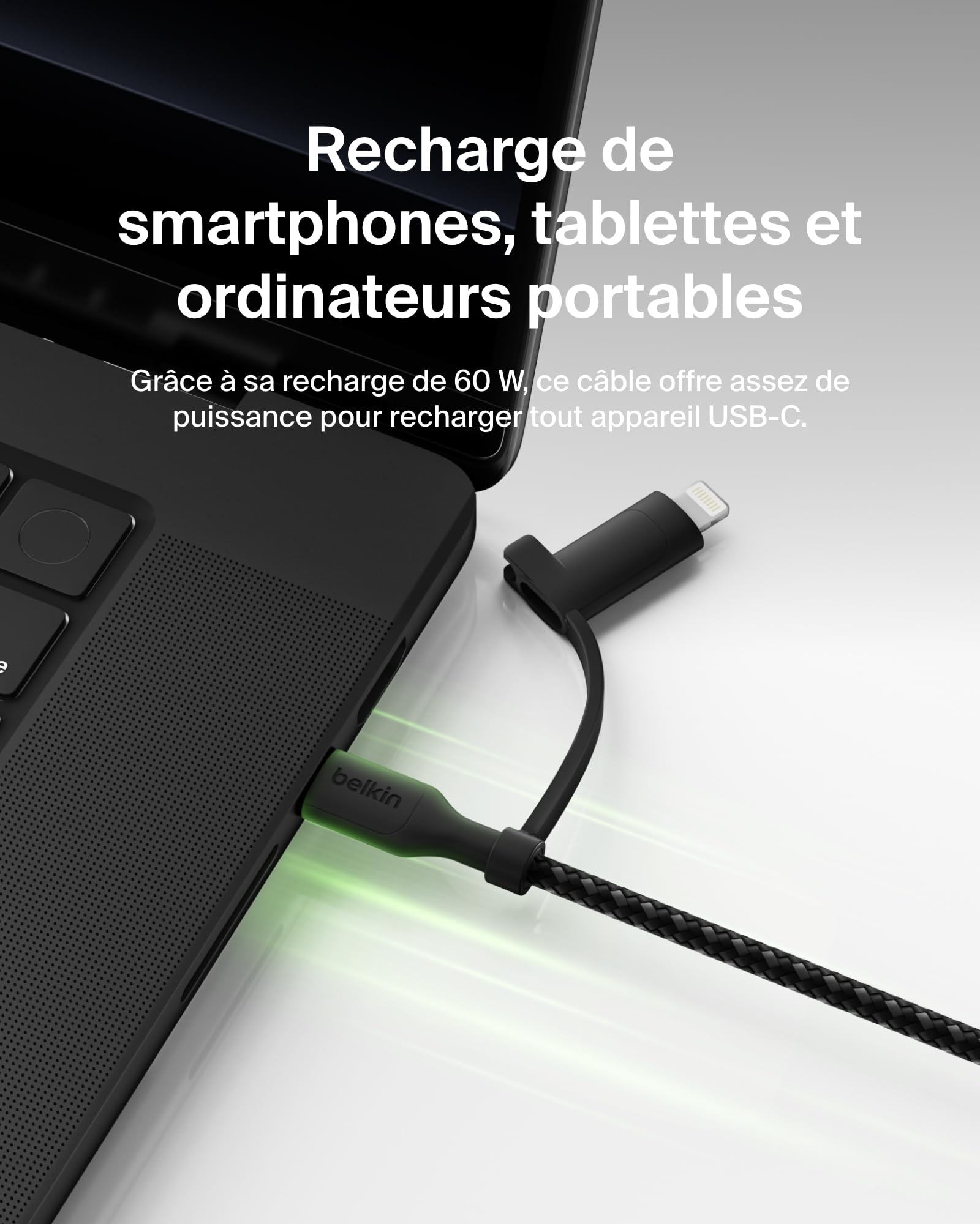 BELKIN 2-in-1 USB-C and LTG cable