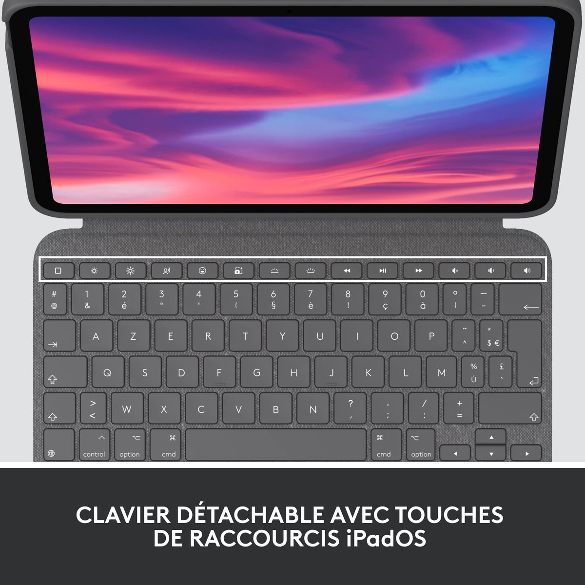 LOGITECH Combo Touch for iPad 10th gen - OXFORD GREY - (FR) - CENTRAL