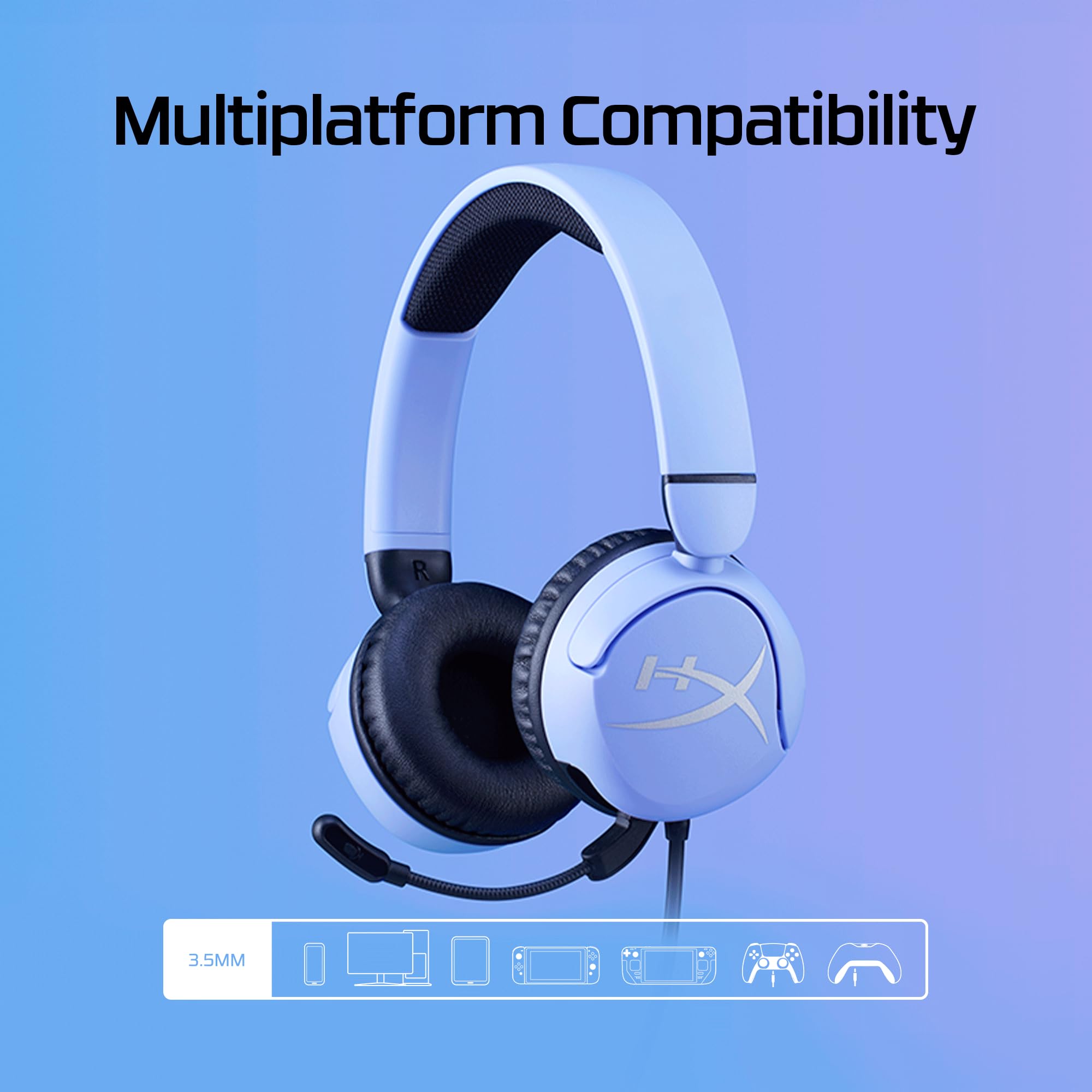 Casque sans fil HyperX Cloud Mini avec microphone, multicolore
