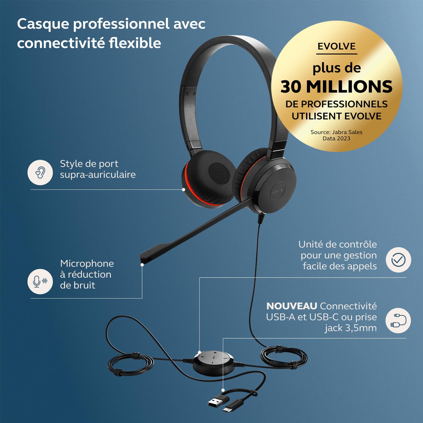 Jabra Evolve 30 II Stereo UC USB C/A ada