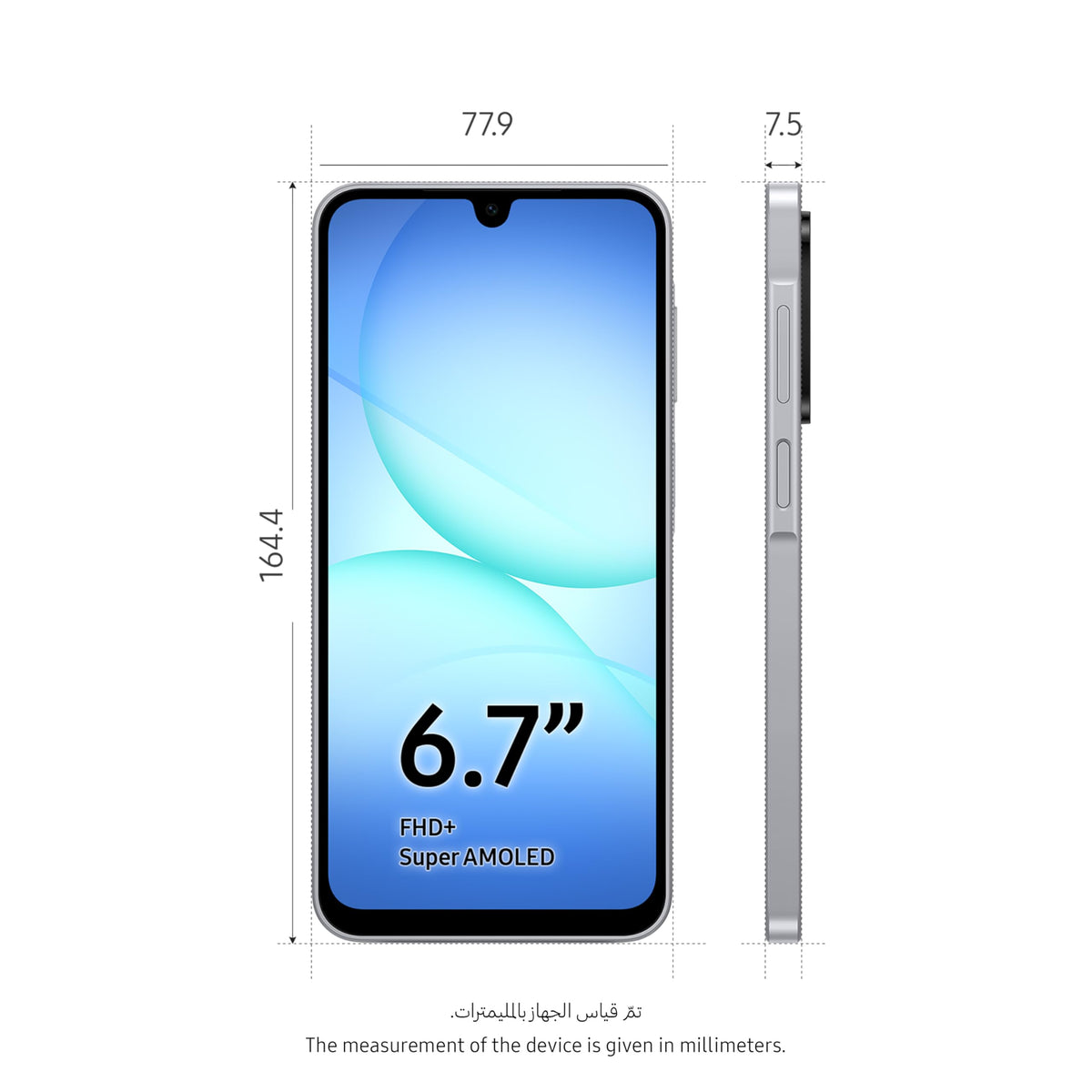 Samsung *A175 Galaxy A17 4G (6.7'' - 128 Go, 4 Go RAM - NO EU, Garantie 2 ans par Hem) Gris