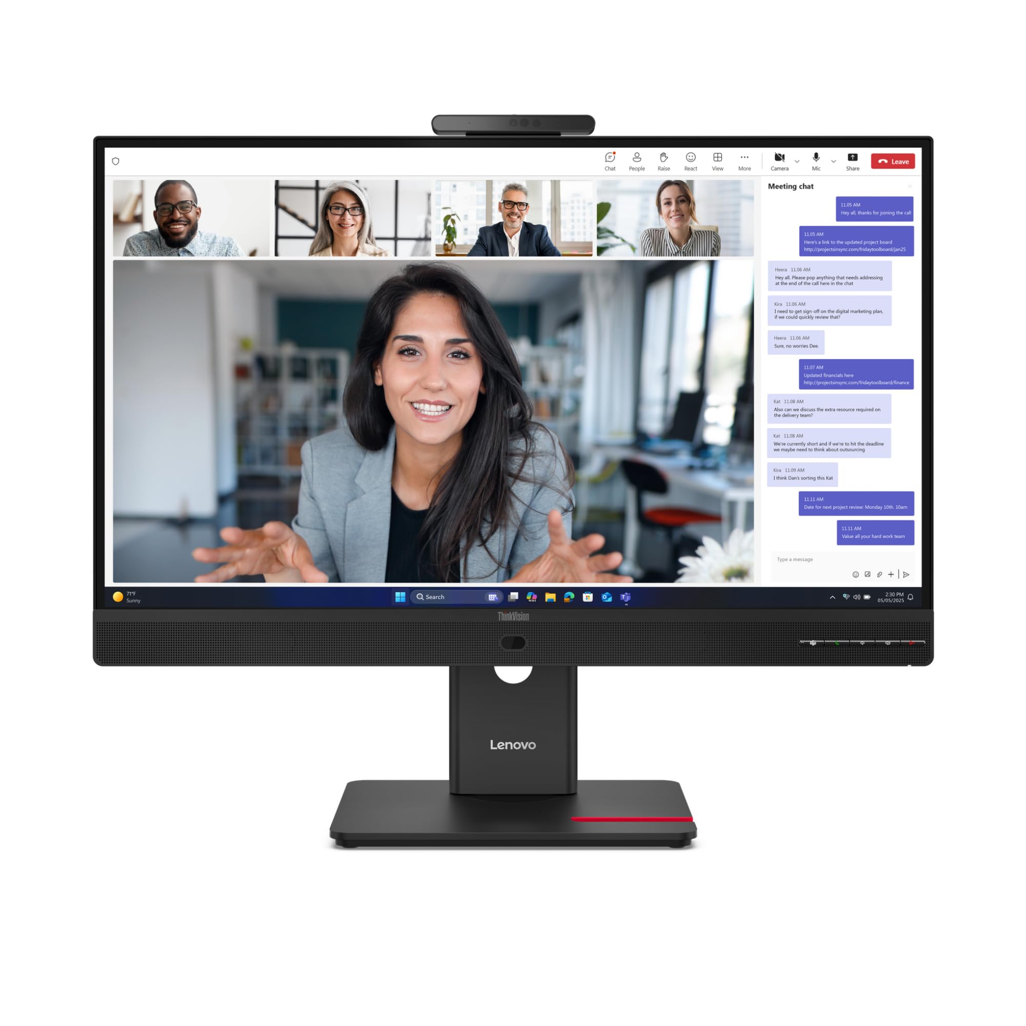 LENOVO ThinkVision T24-4v 23.8p IPS FHD 16:9 120Hz 250 cd/m2 4ms HDMI DP VGA