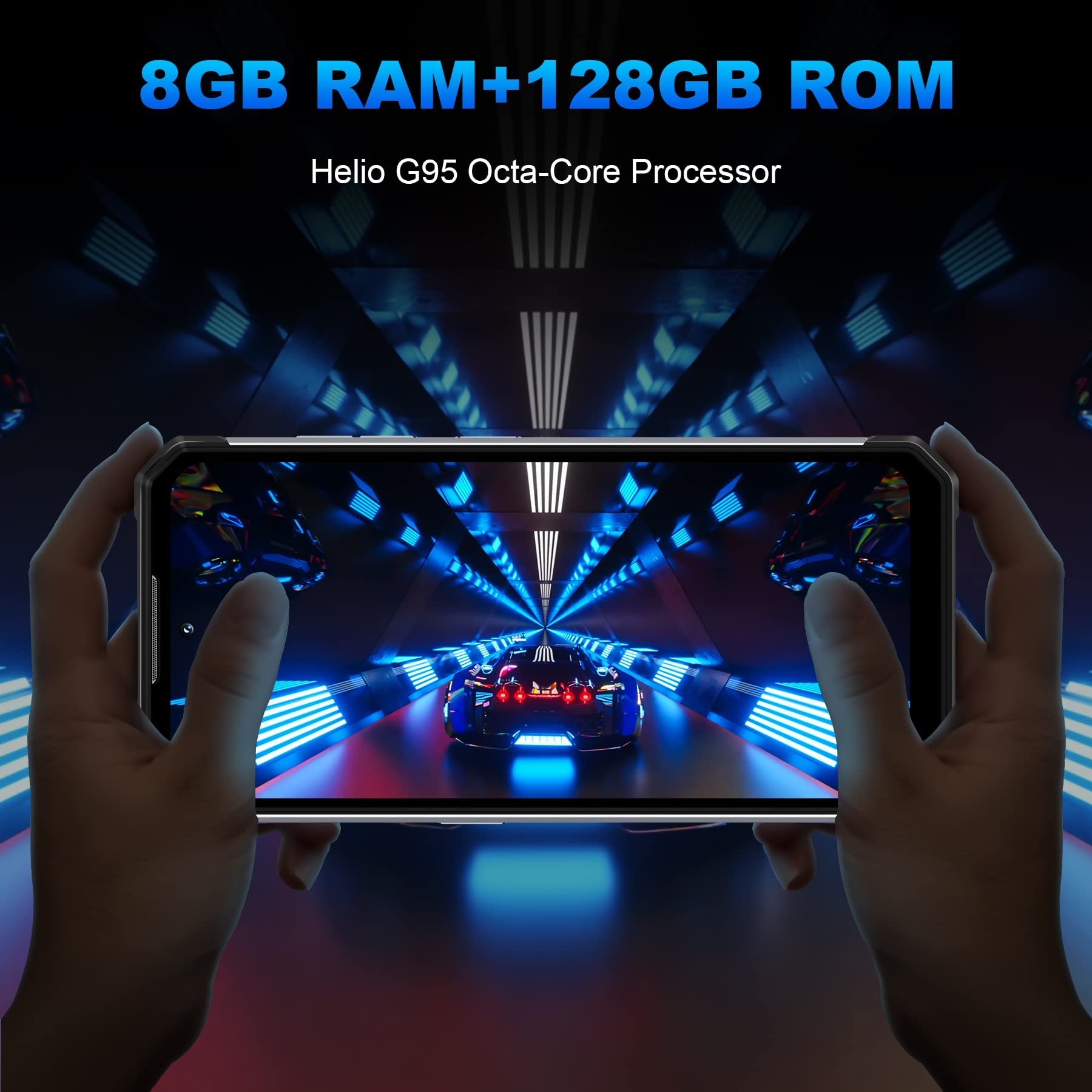 Oukitel WP17 (Double Sim - 6.78" - 128 Go, 8 Go RAM) - Noir