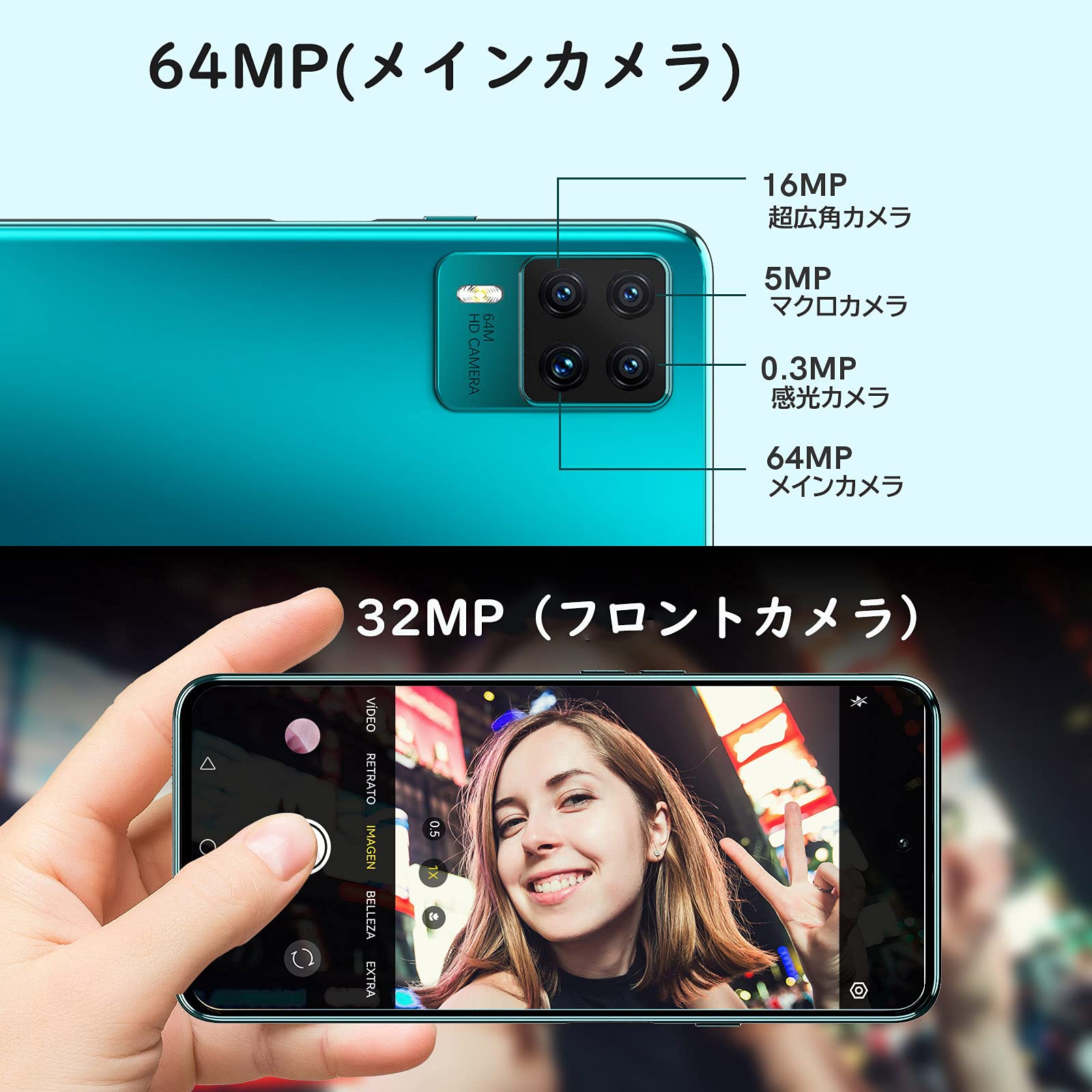 Cubot X50 (Double Sim - 6.67'', 128 Go, 8 GO RAM) Noir