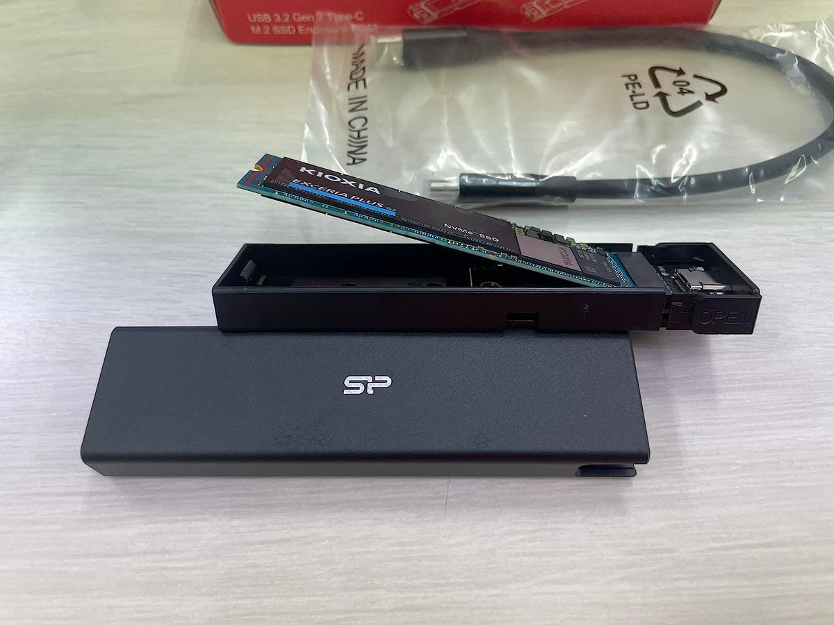 SILICON POWER External M.2 NVMe/SATA SSD case PD60 USB 3.2 Type-C