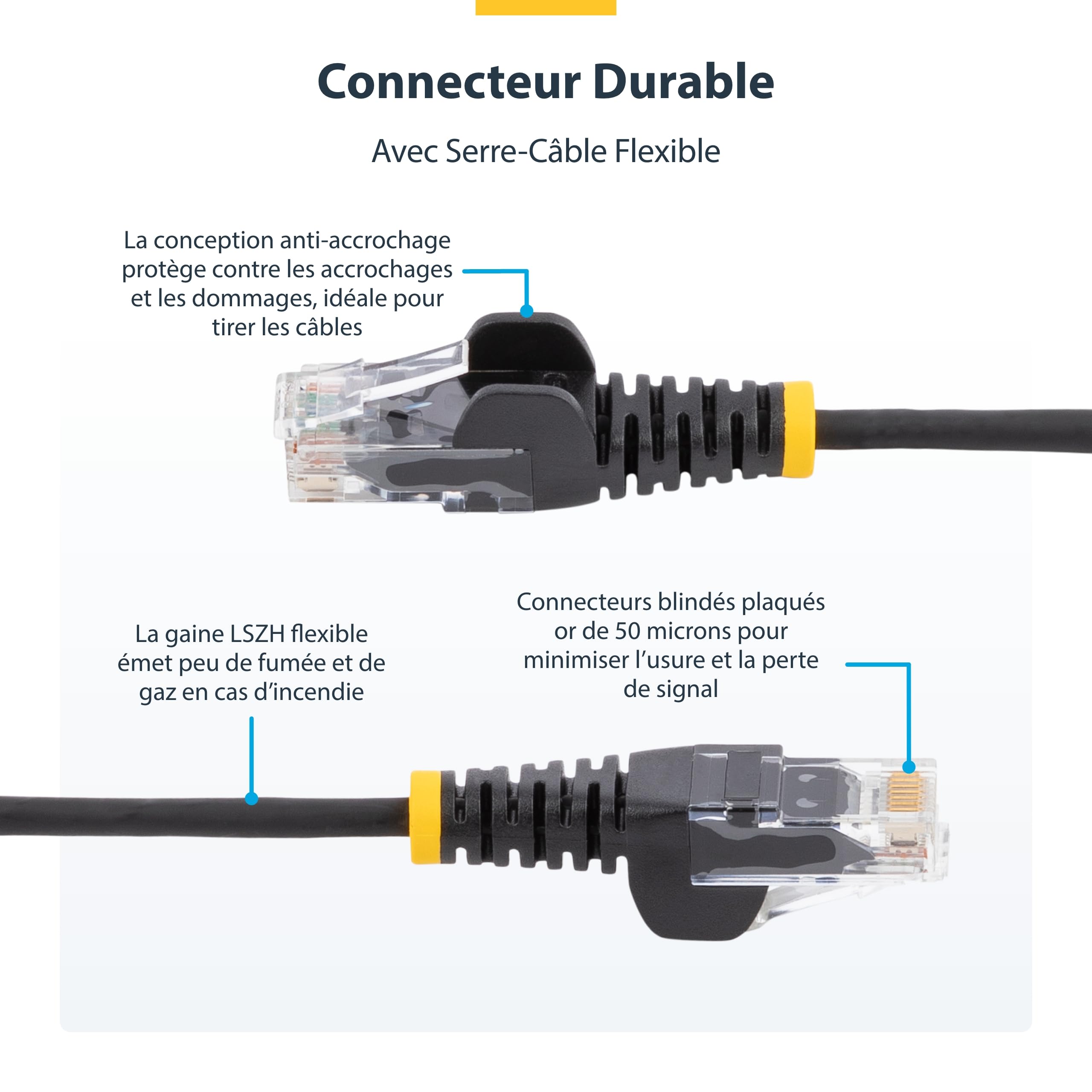 2m Orange Slim CAT6 Ethernet Cable