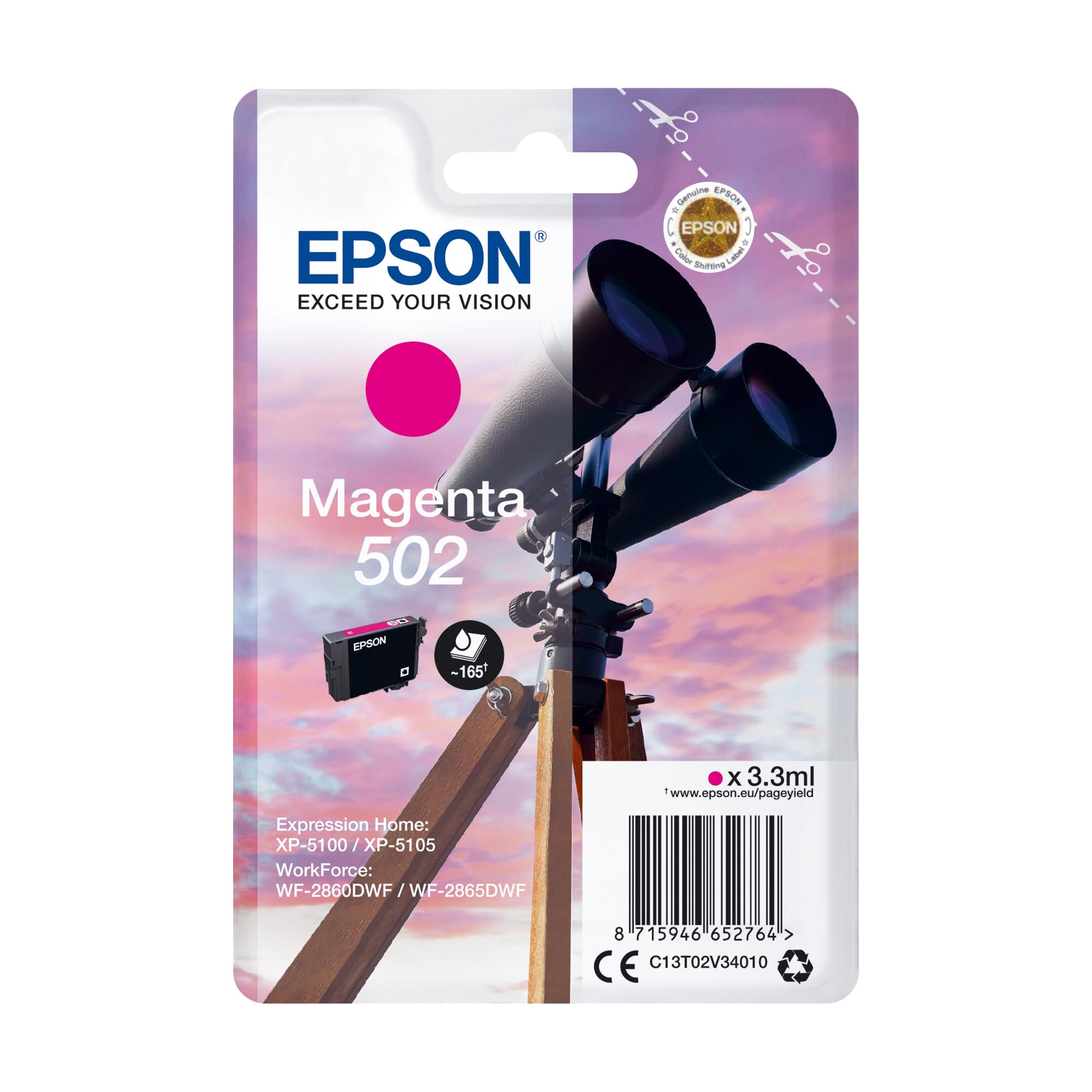 EPSON 1LB Singlepack Magenta 502 Ink