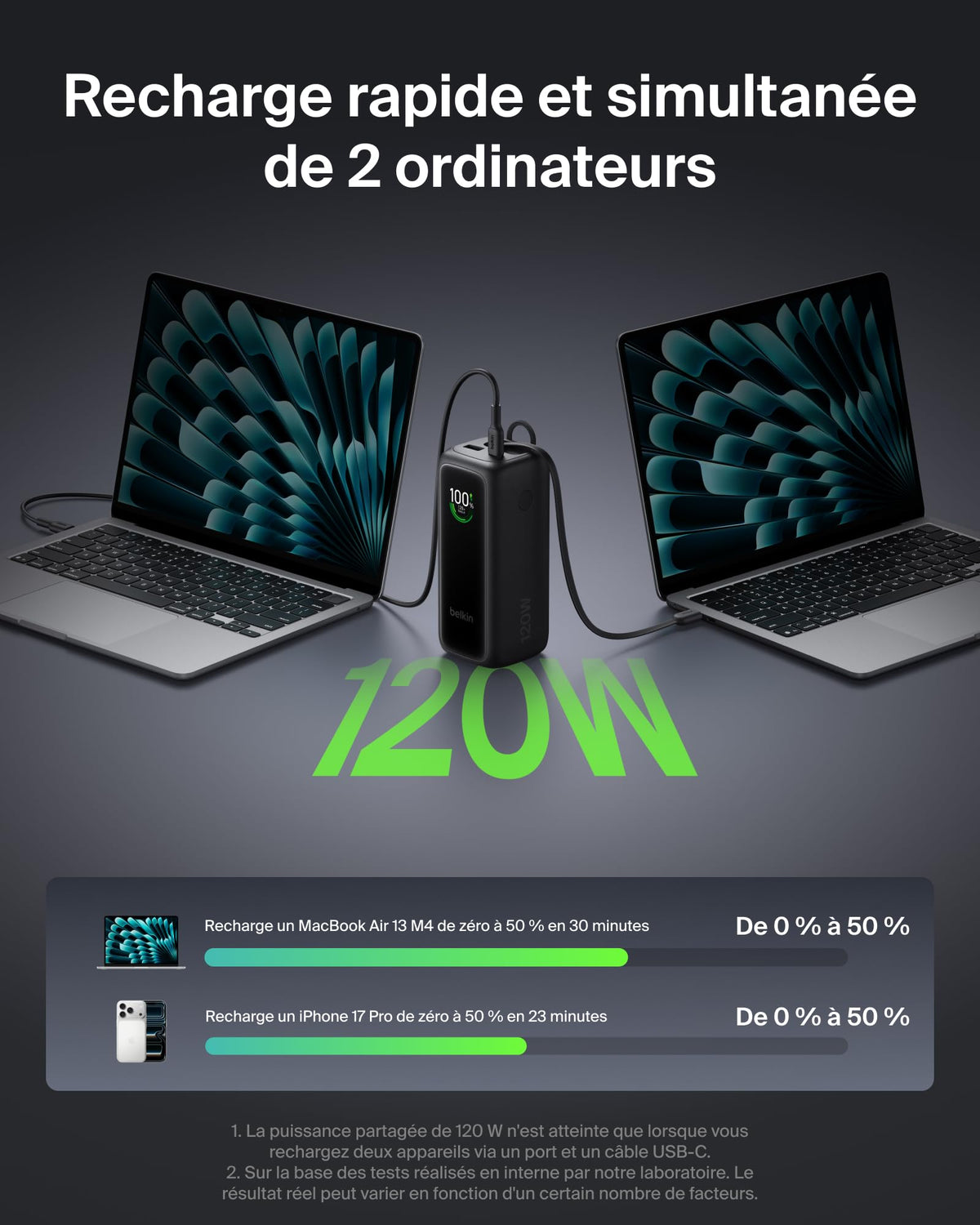 ULTRACHARGE 22k PD120w PowerBank Black