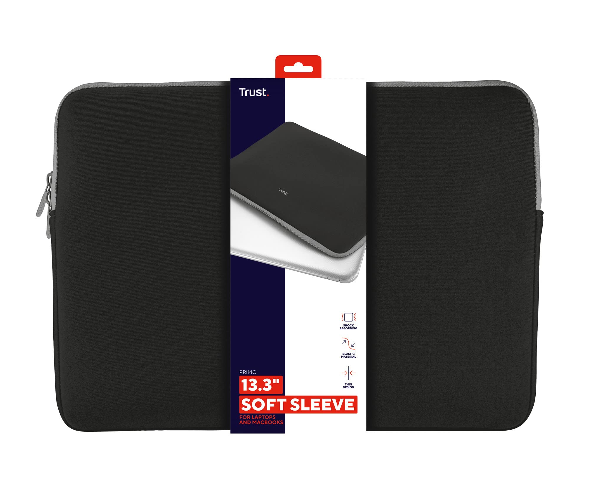 TRUST Housse de protection PRIMO pour ordinateur portable 13.3p - noire