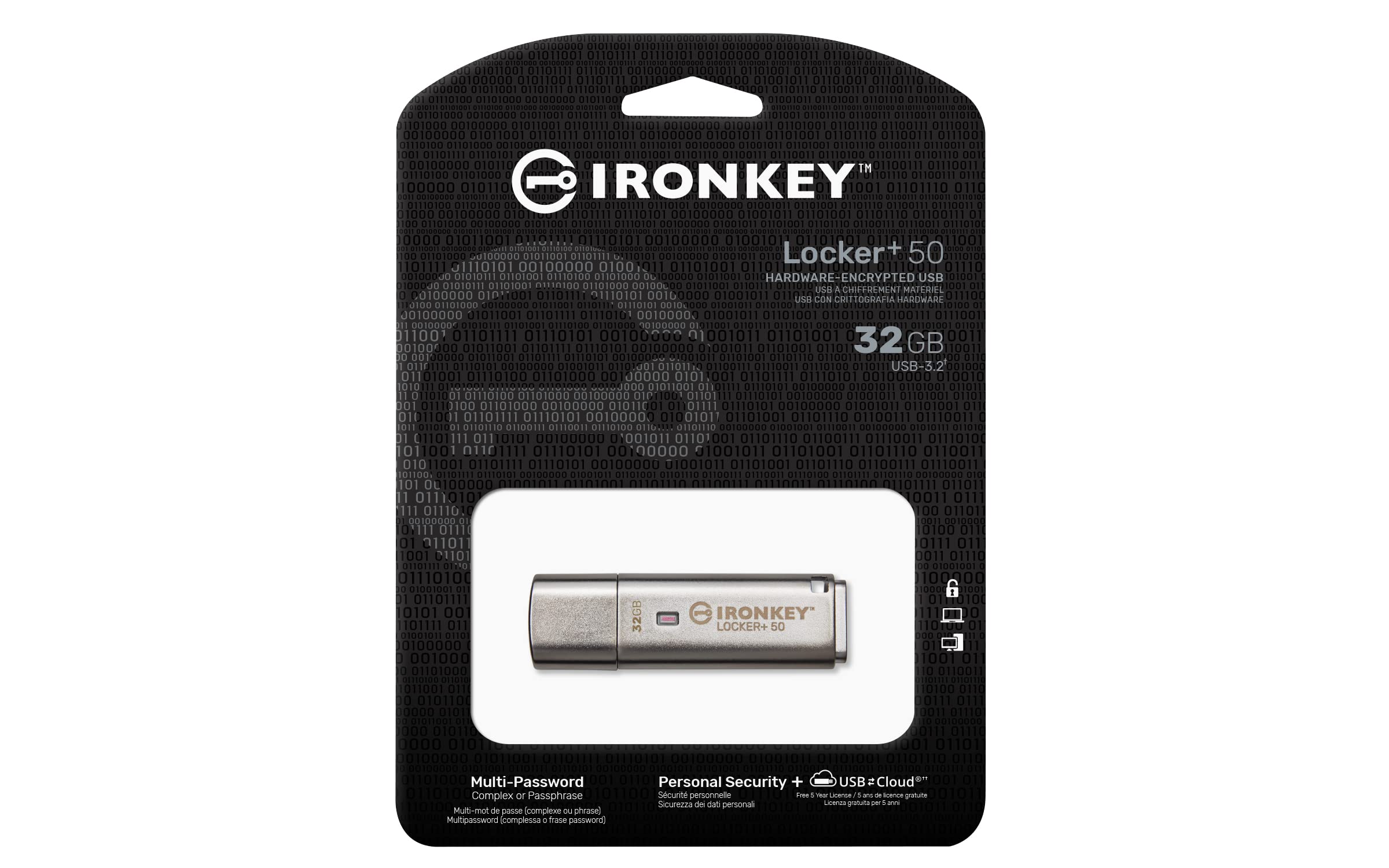 KINGSTON 32Go IKLP50 AES USB w/256bit Encryption