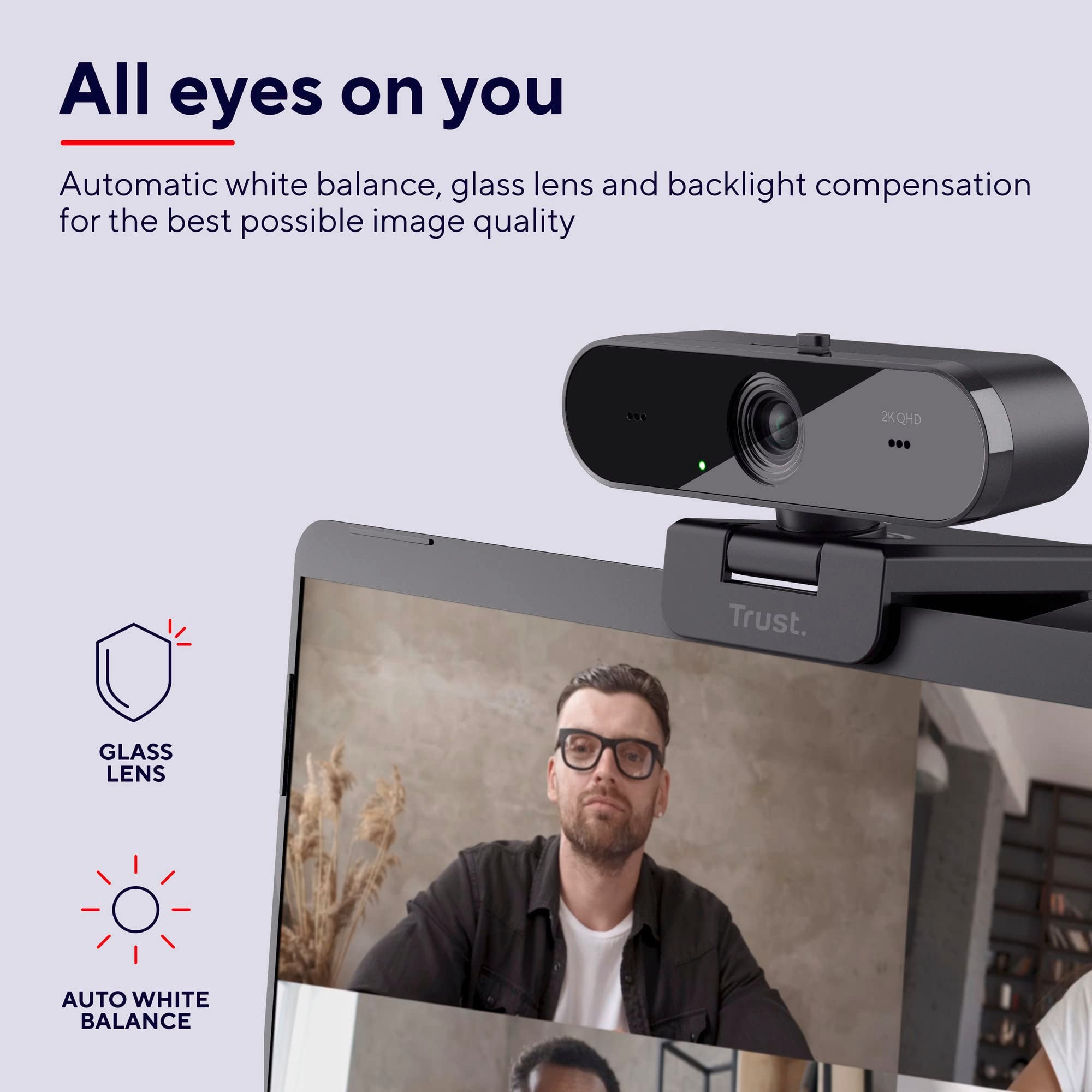 TRUST Webcam TAXON QHD