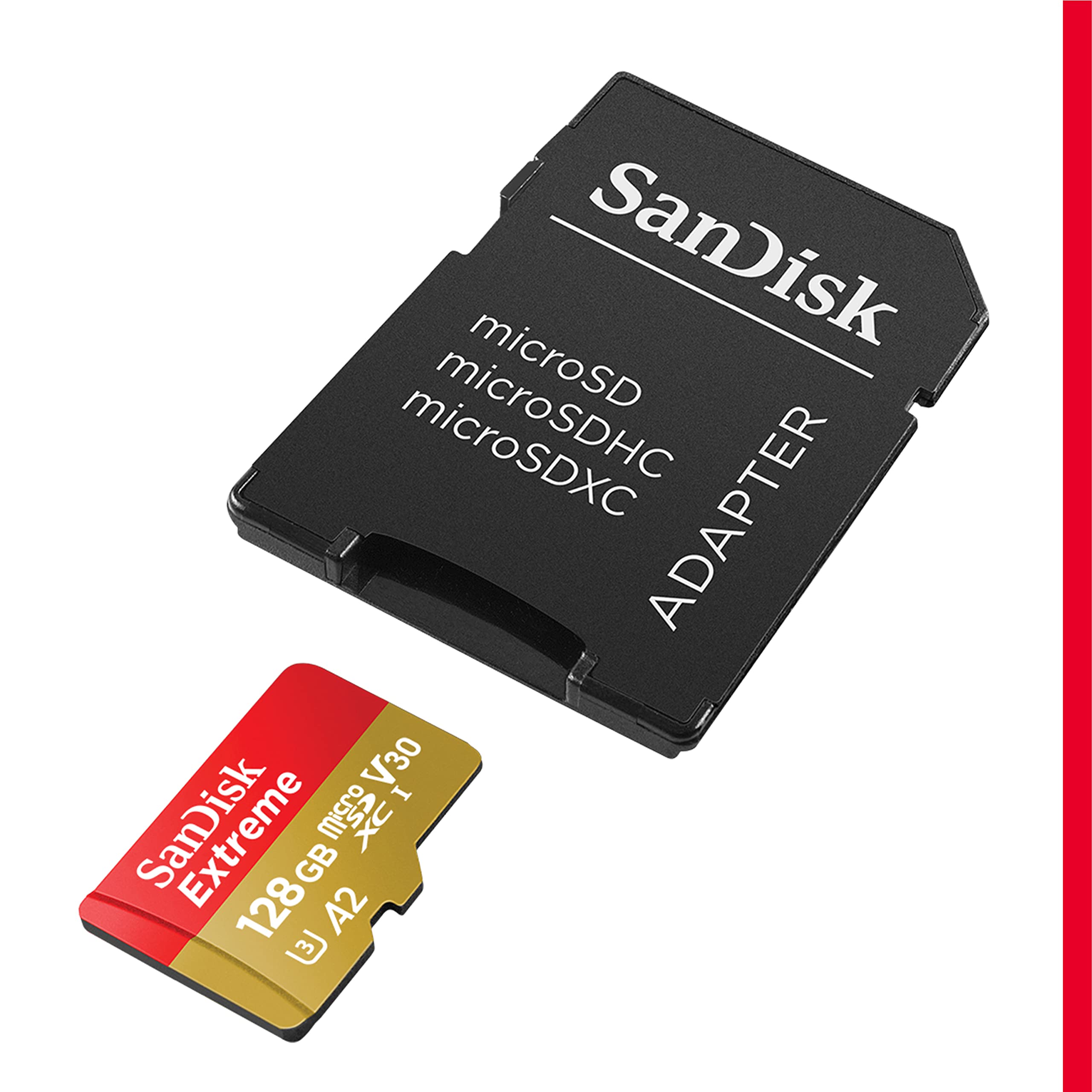 Extreme microSDXC 128GB+SD 190MB/s