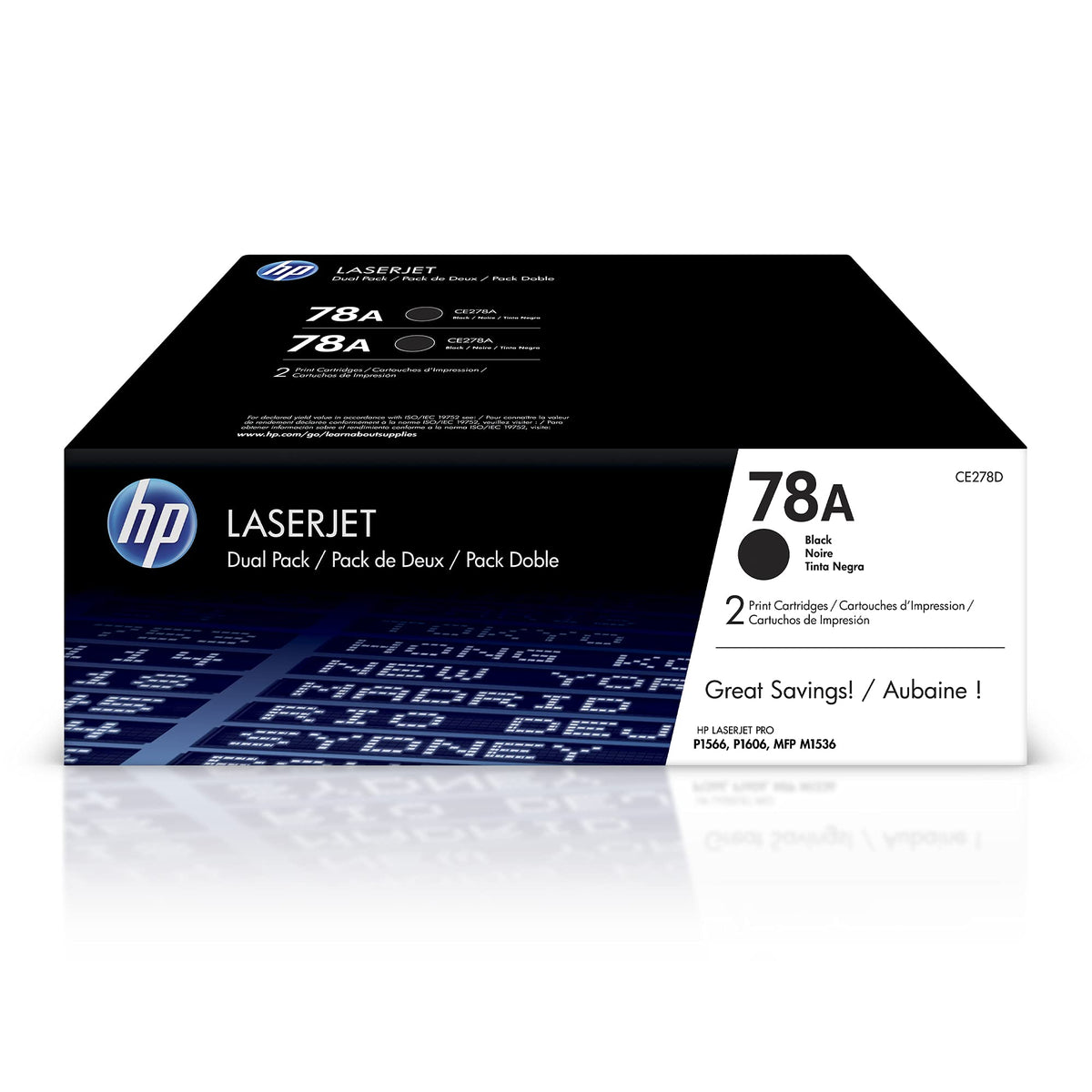 HP 78A original LaserJet Toner cartridge CE278AD black standard capacity 2.100 pages 2-pack