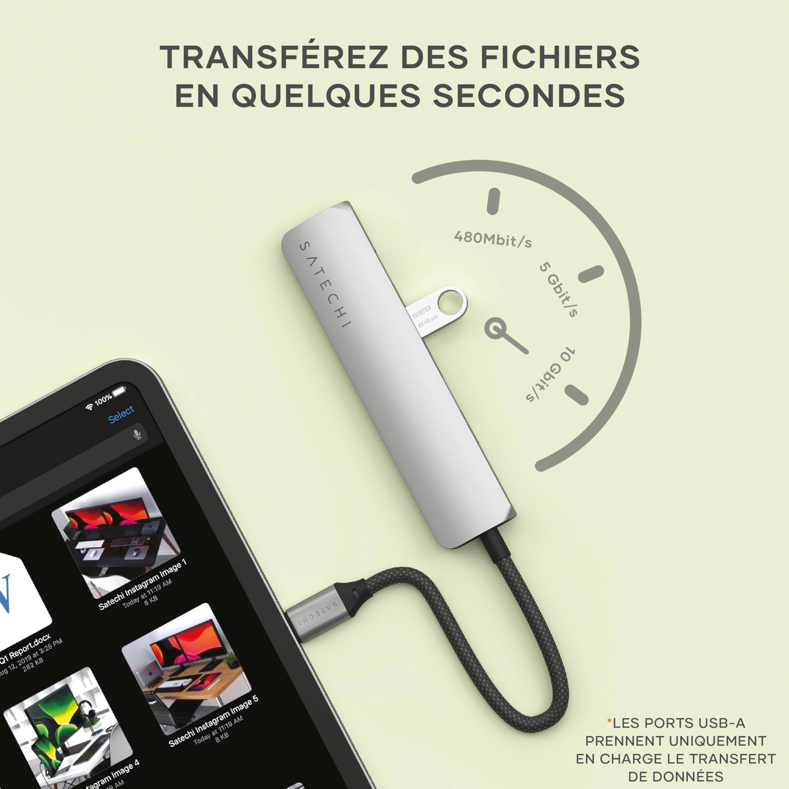 6-IN-1 USB-C MULTIPORT ADAPTER SP GRY