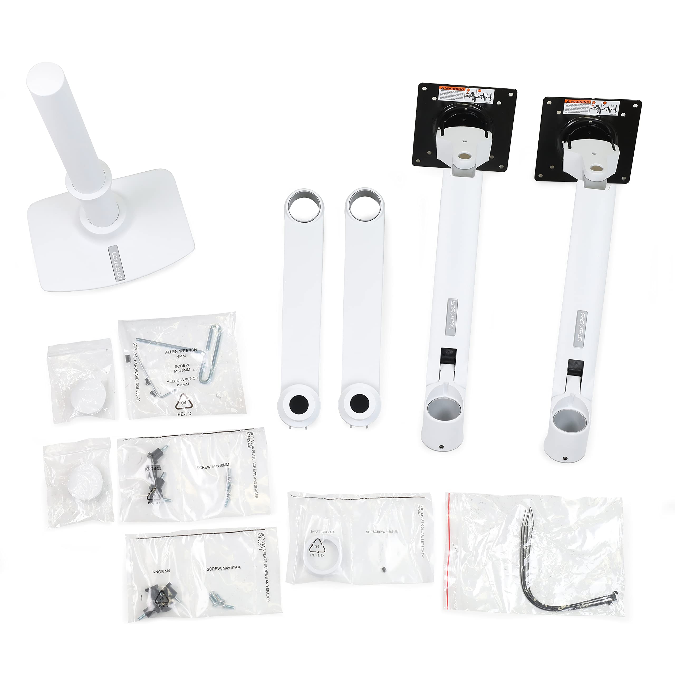 45-492-216/LX dual stacking arm white