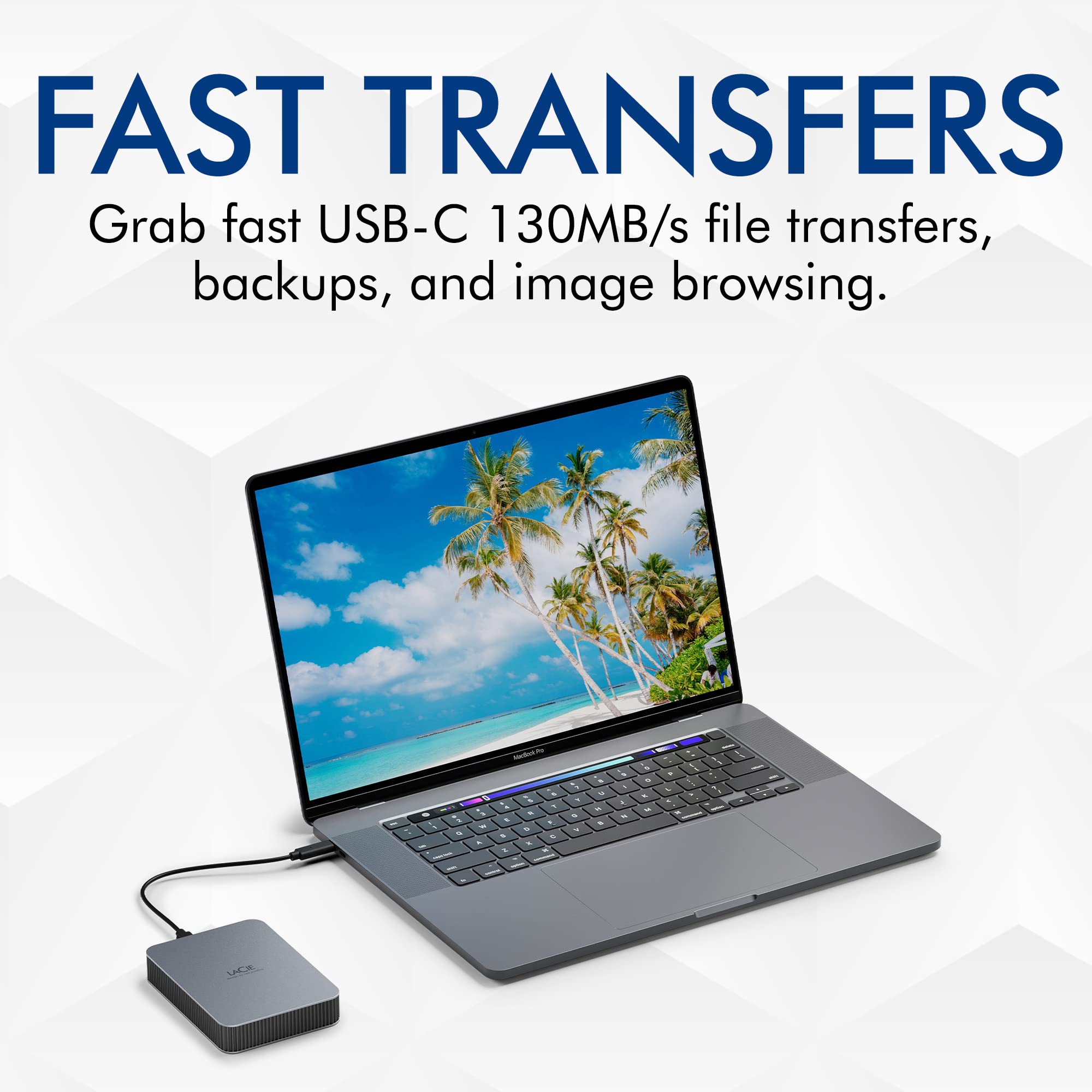 LaCie Mob Drive Secure 4TB USB 3.1 C