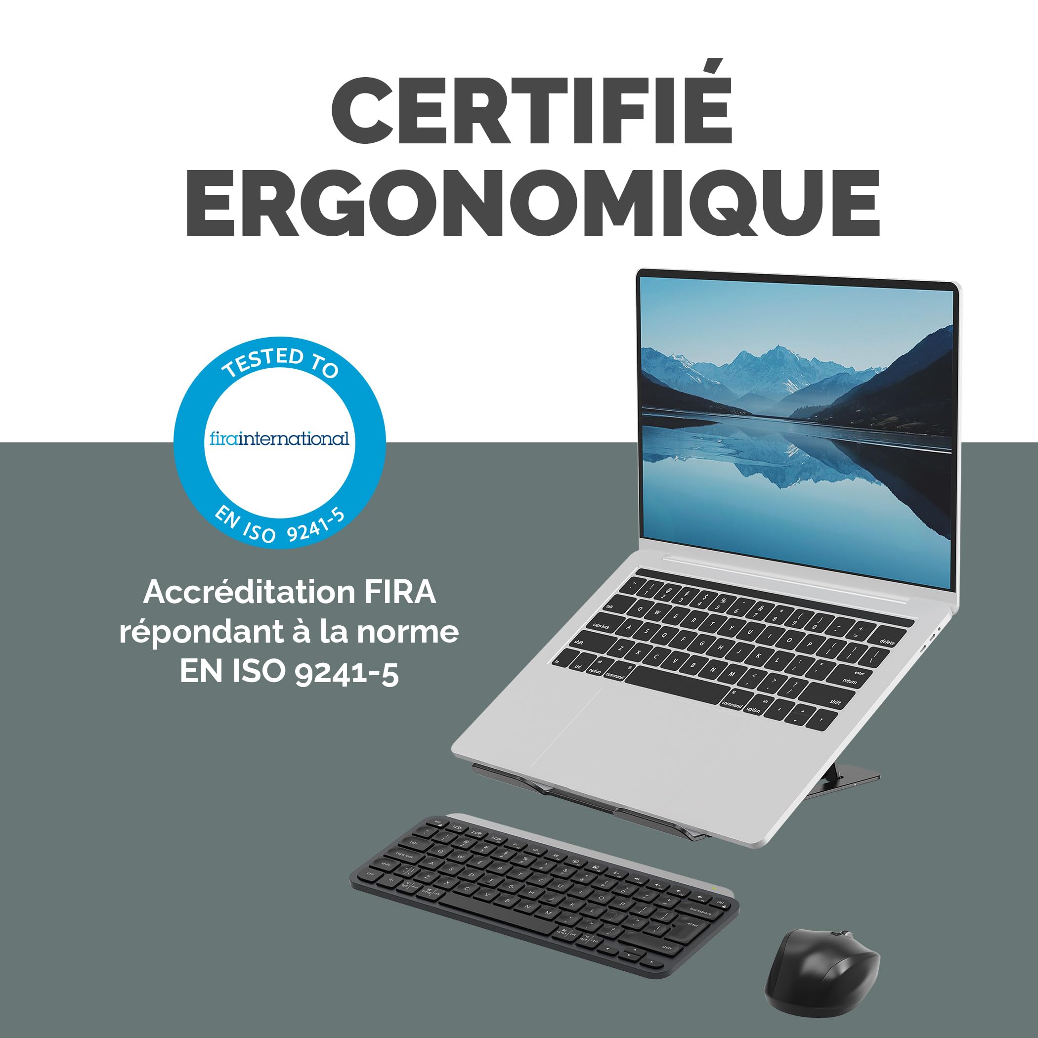 FELLOWES SUPPORT ORDINATEUR PORTABLE LAPTOP NOIR ALUMNIA