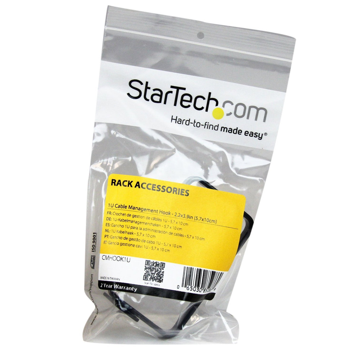 1U Rack Cable Management D-Ring