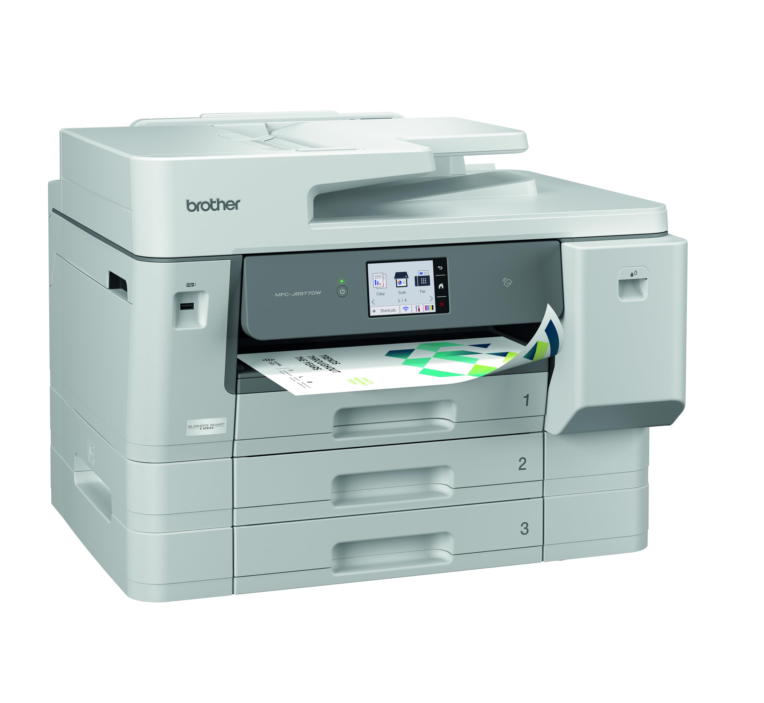 BROTHER MFC-J6977DW Multifonction jet dencre couleur A3 recto-verso intégral 3 bacs papiers de 250 f réseau Wi-Fi 31ipm