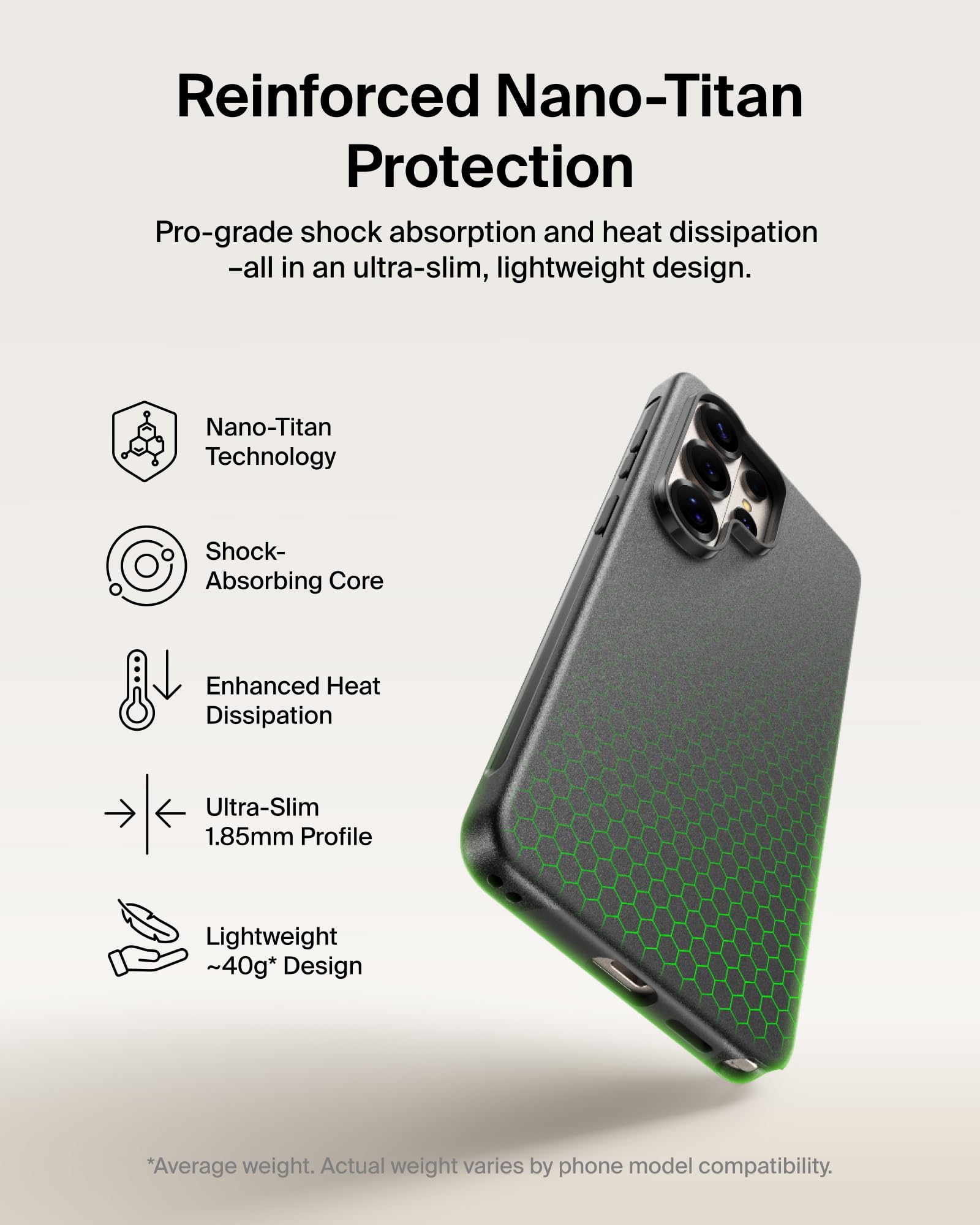 COVER/GRIP TPU D3 TINT BLACK