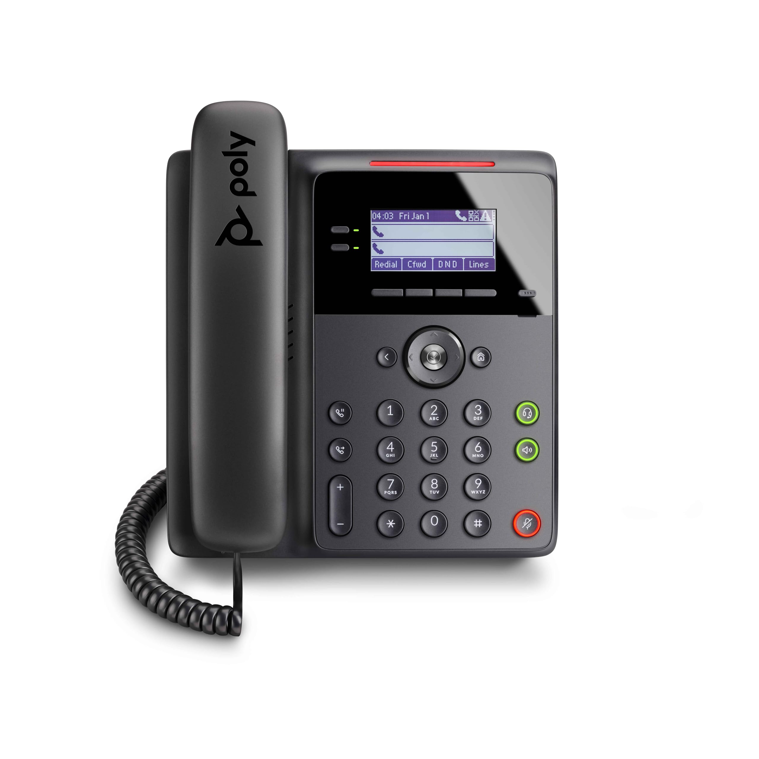 POLY EDGE B20 téléphone de bureau PoE 10/100 - 2 lignes SIP