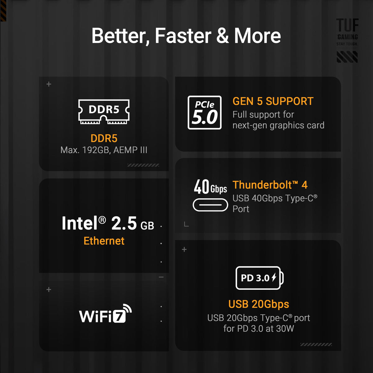 ASUS TUF GAMING Z890-PRO WIFI LGA1851 DDR5 ATX MB