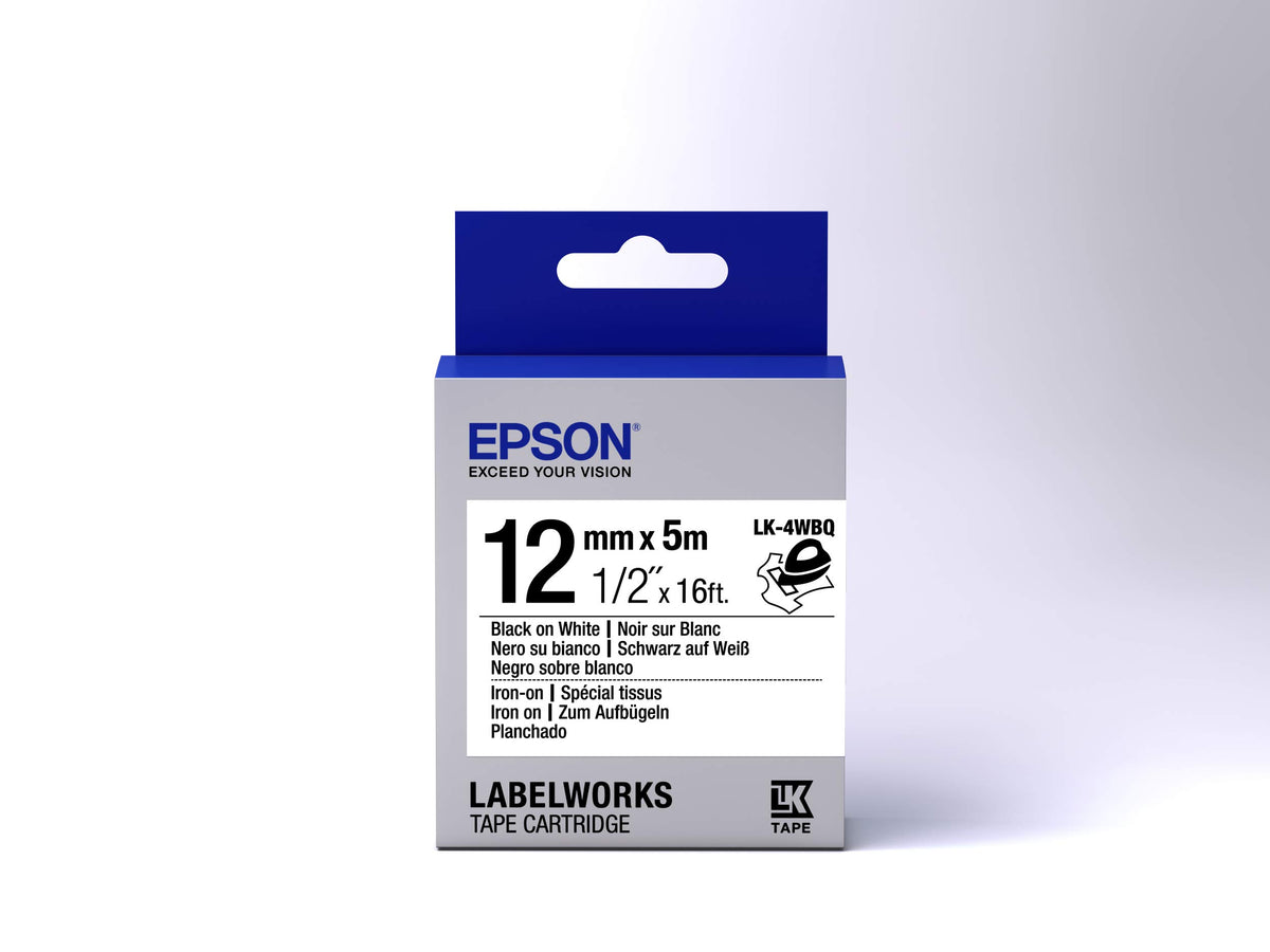 EPSON LK-4WBQ Thermocollant Noir/Blanc