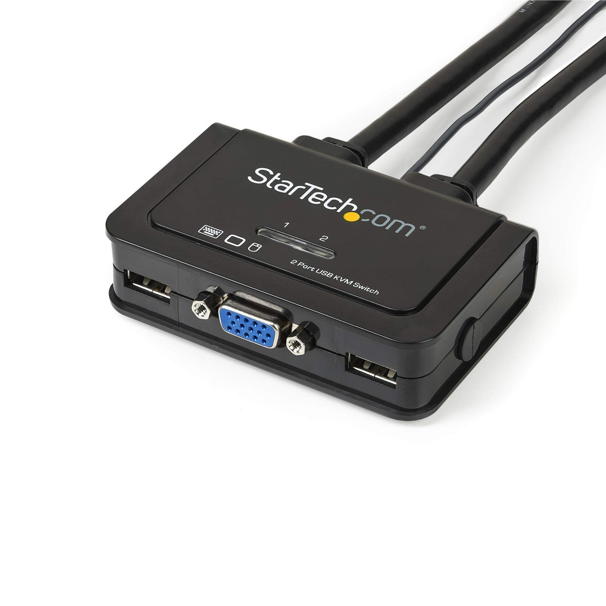 2 Port USB VGA Cable KVM Switch