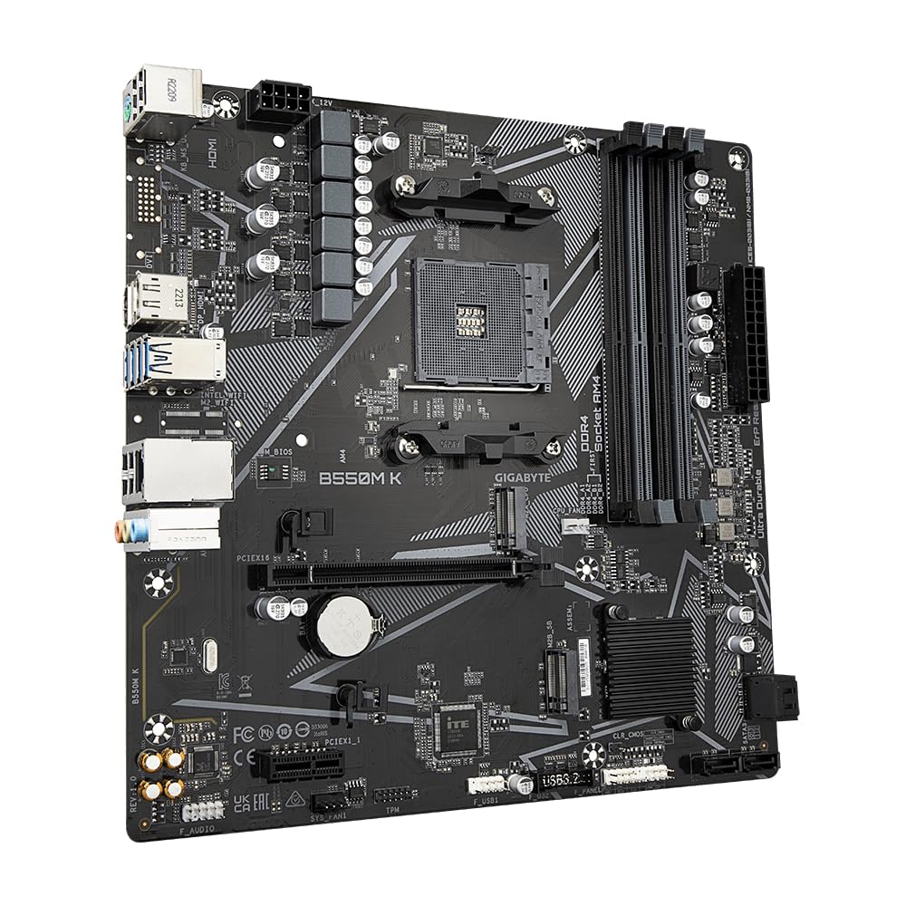 GIGABYTE B550M K carte mere AMD B550 Emplacement AM4 micro ATX