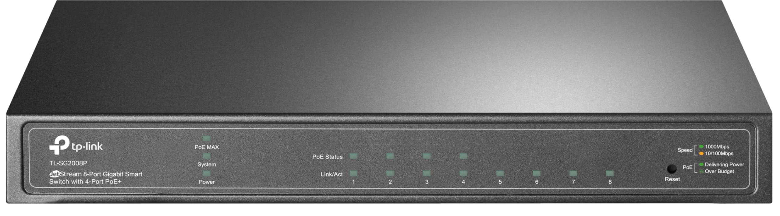 JetStream 8-Port Gigabit Smart Switch