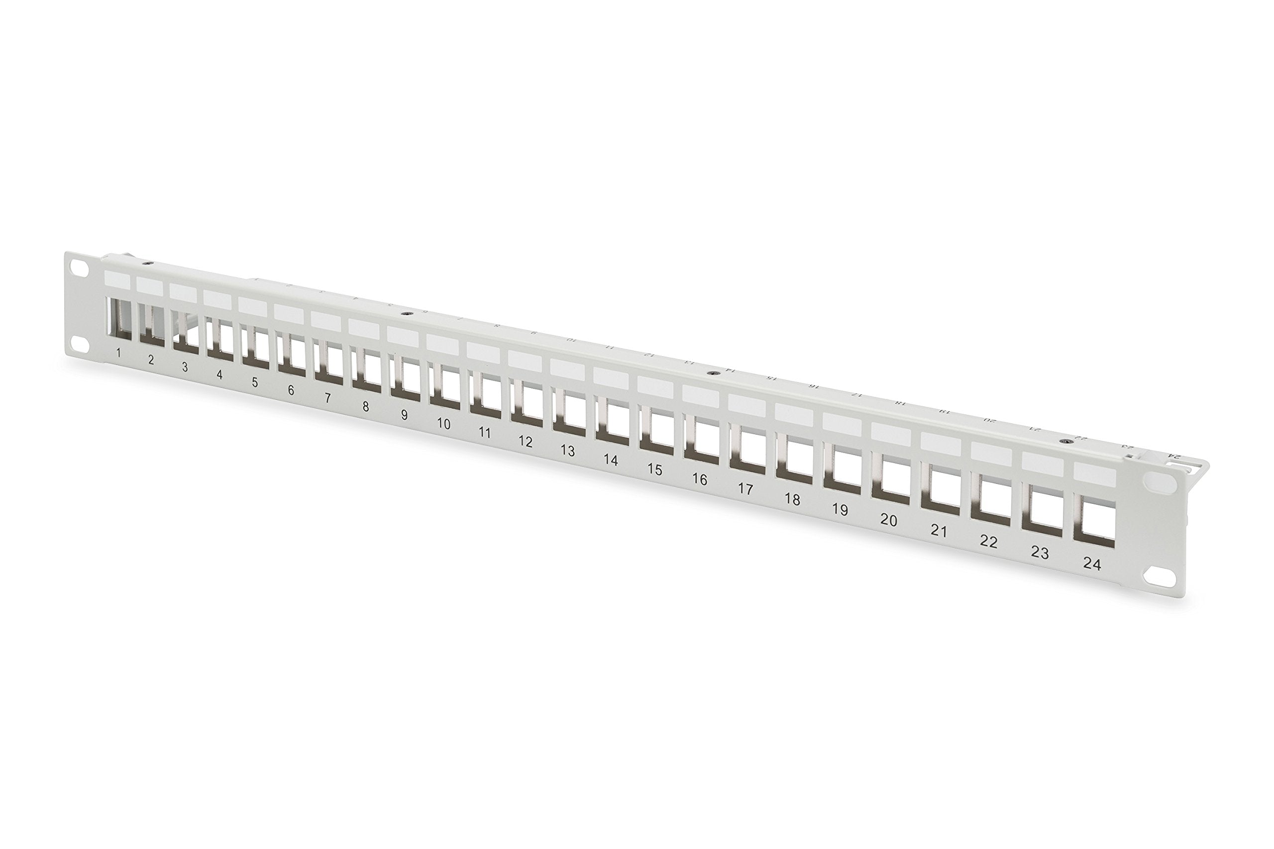 Panneau de brassage modulaire - 24 ports - Gris - Montage de rack - 1U - 483 mm - 1,5 mm - 565 mm