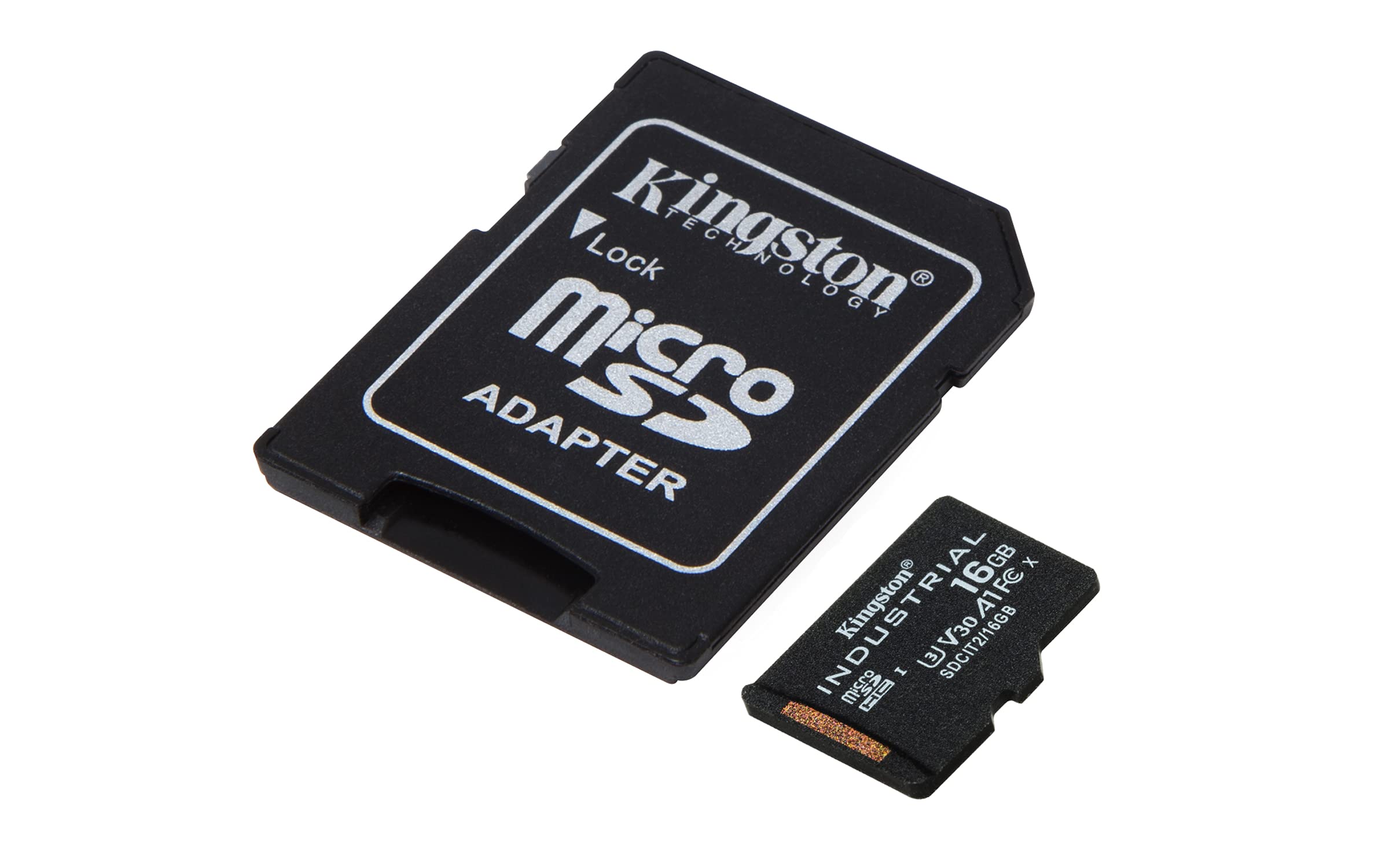 KINGSTON 16Go microSDHC Industrial C10 A1 pSLC Card + SD Adapter