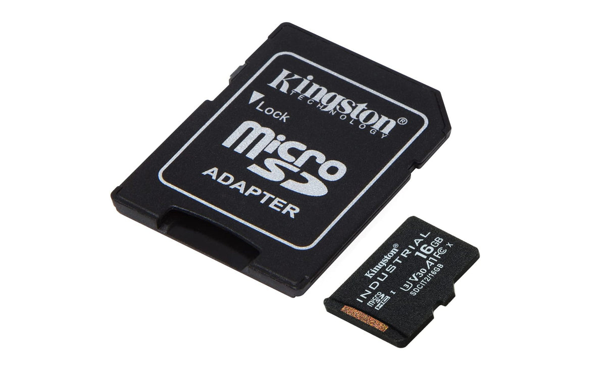 KINGSTON 16Go microSDHC Industrial C10 A1 pSLC Card + SD Adapter