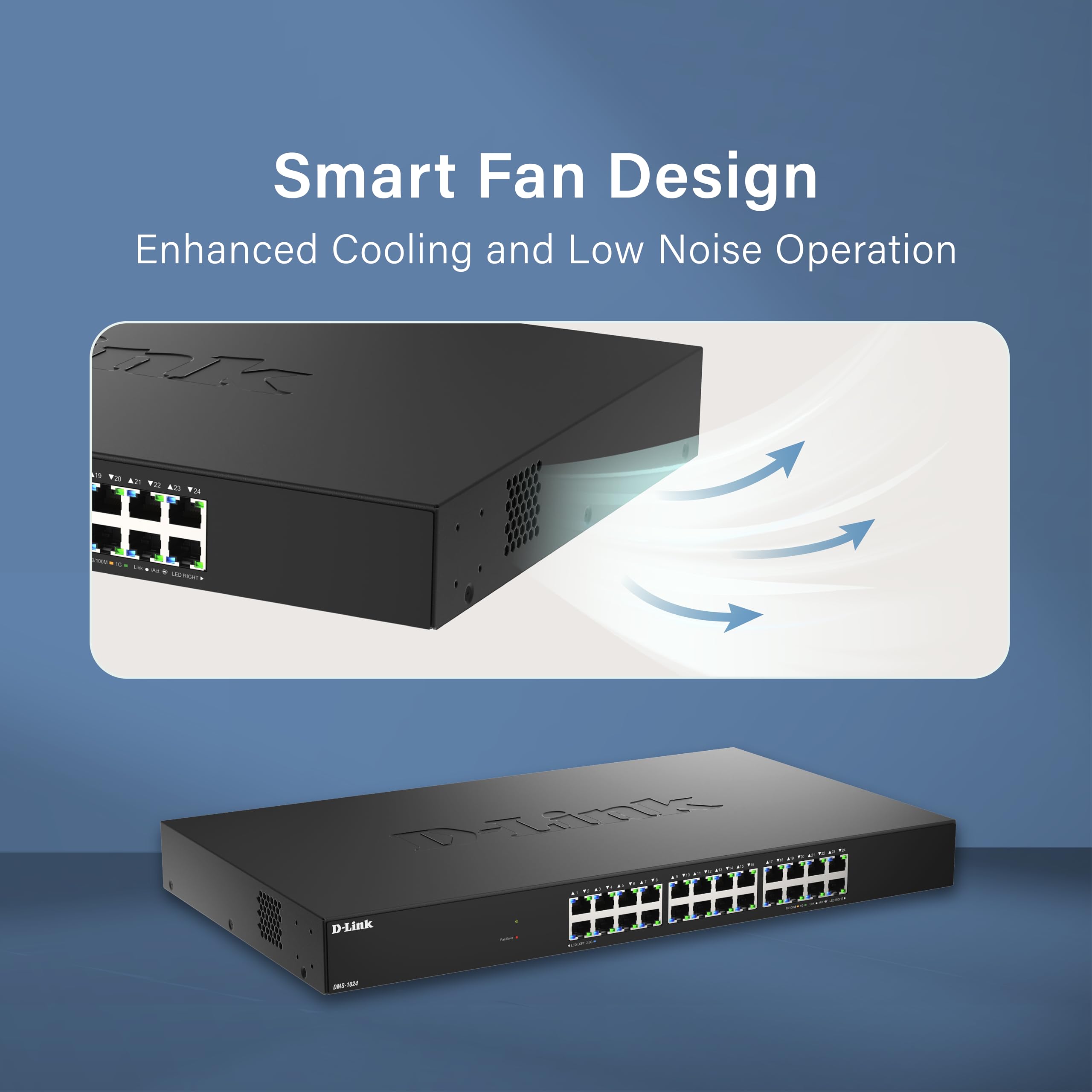 D-LINK 24 Ports 2.5G/MultiGig Unmanaged Switch Metal
