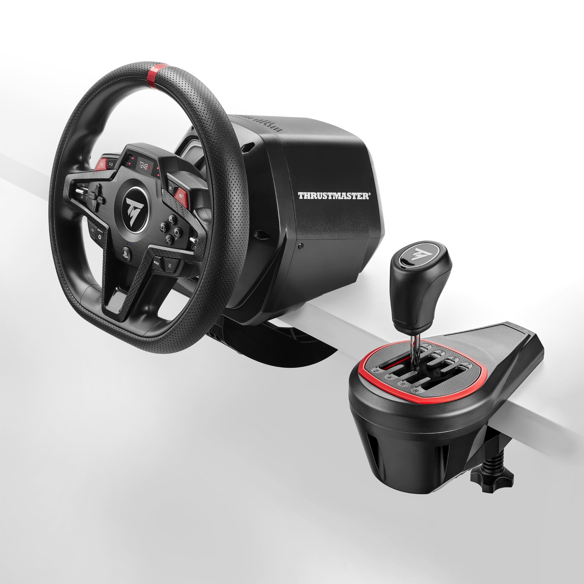 THRUSTMASTER T248R shifter pack  - Volant T248R +  Levier de vitesse TH8S  + péd