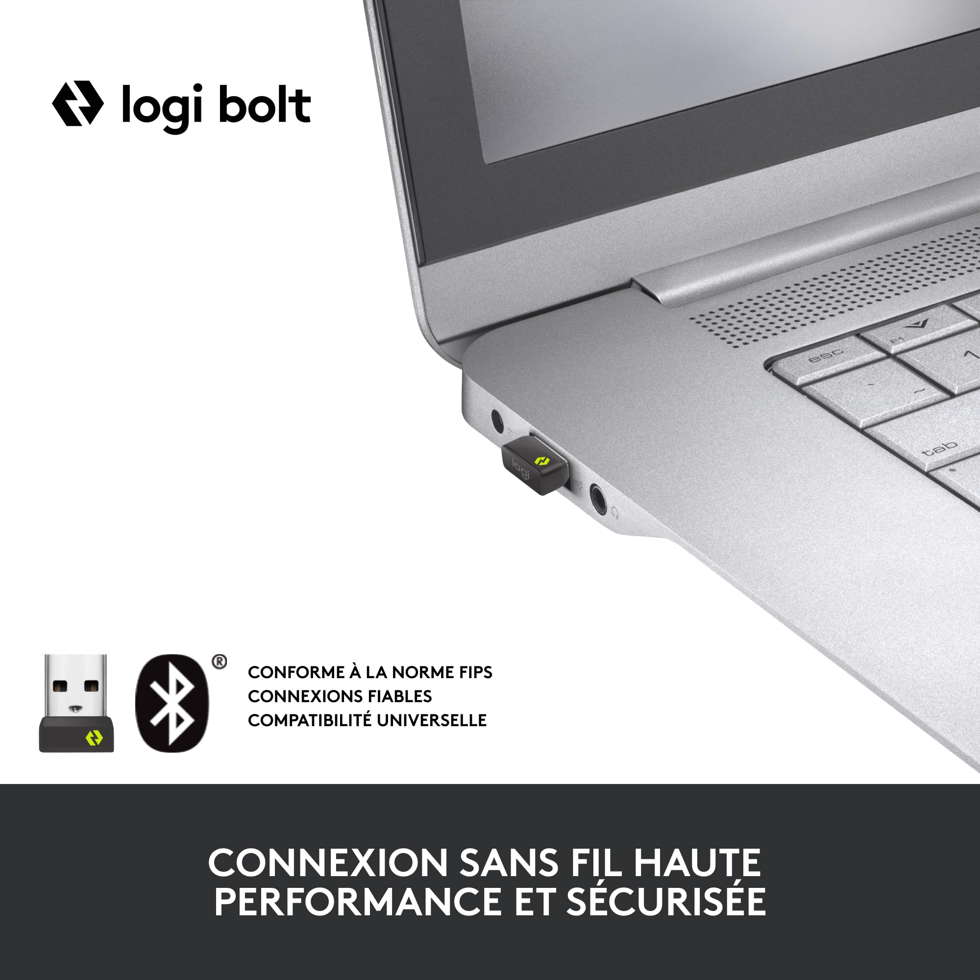 LOGITECH Signature M650 for Business Mouse optical 5 buttons wireless Bluetooth 2.4 GHz Bolt USB receiver graphite