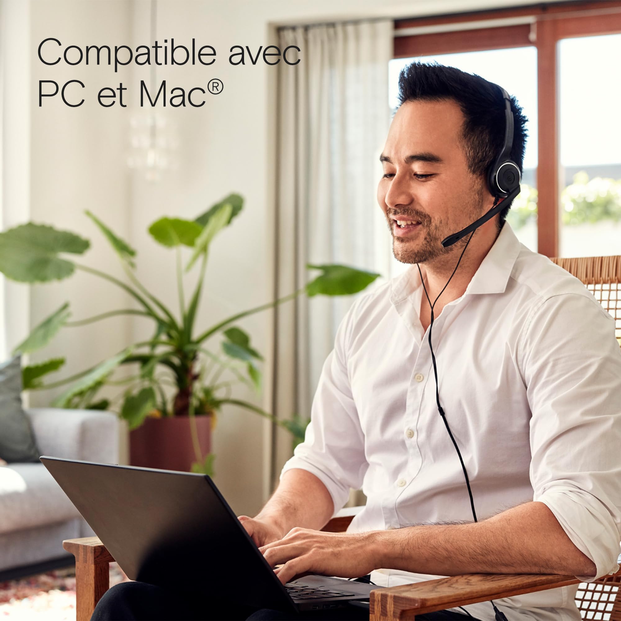 EPOS Micro-casque binaural PC USB avec contrôle volume/mute Microphone à réduction de bruit