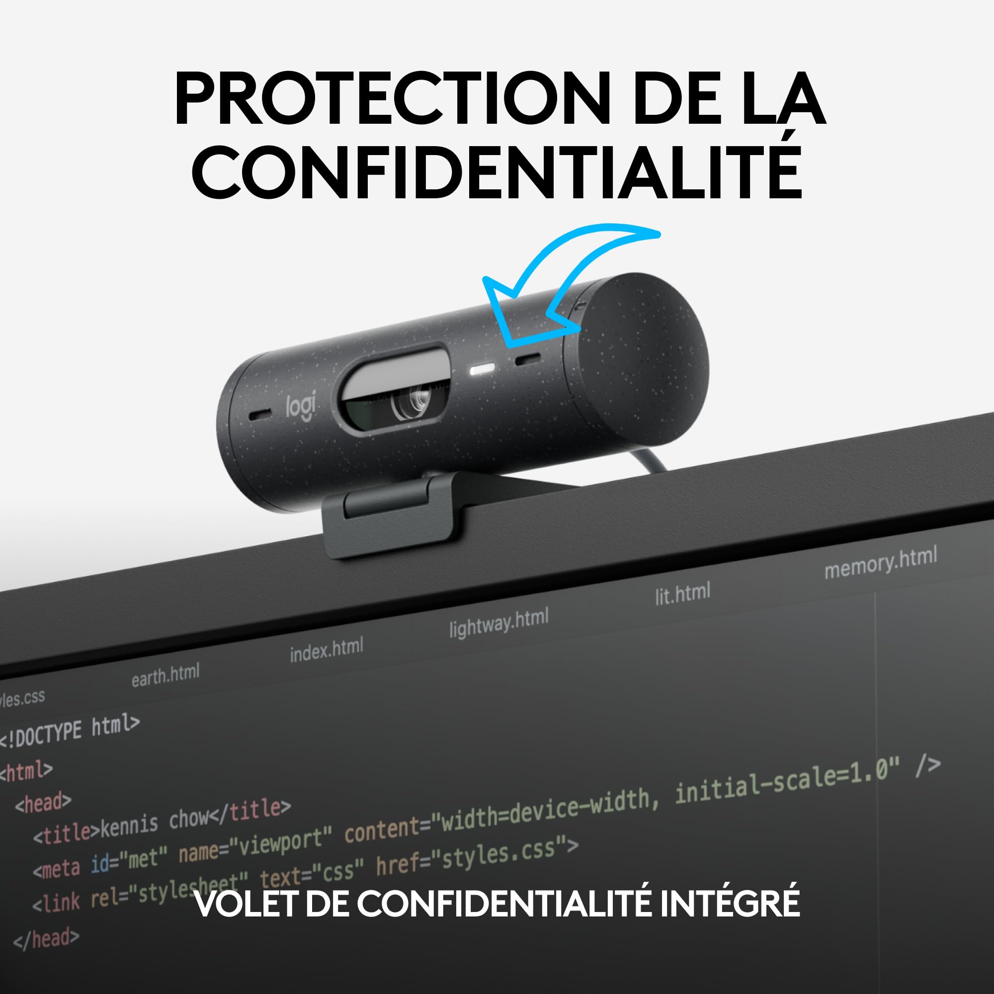 LOGITECH BRIO 505 Webcam colour 4 MP 1920 x 1080 720p 1080p audio USB-C