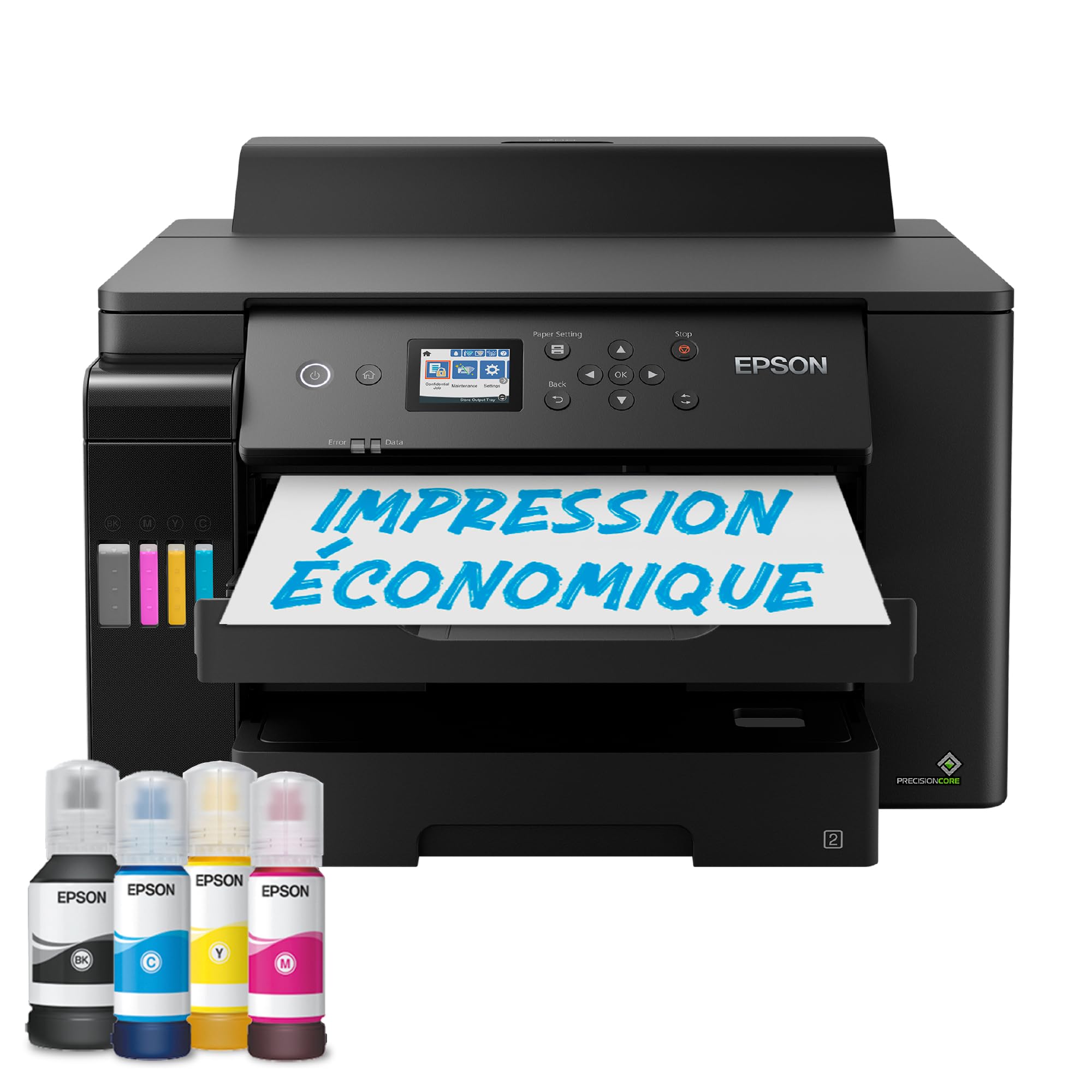 EPSON EcoTank ET-16150 Printer colour Duplex ink-jet A3 4800x1200dpi 25ppm mono/25ppm colour 550 sheets USB LAN Wi-Fi black