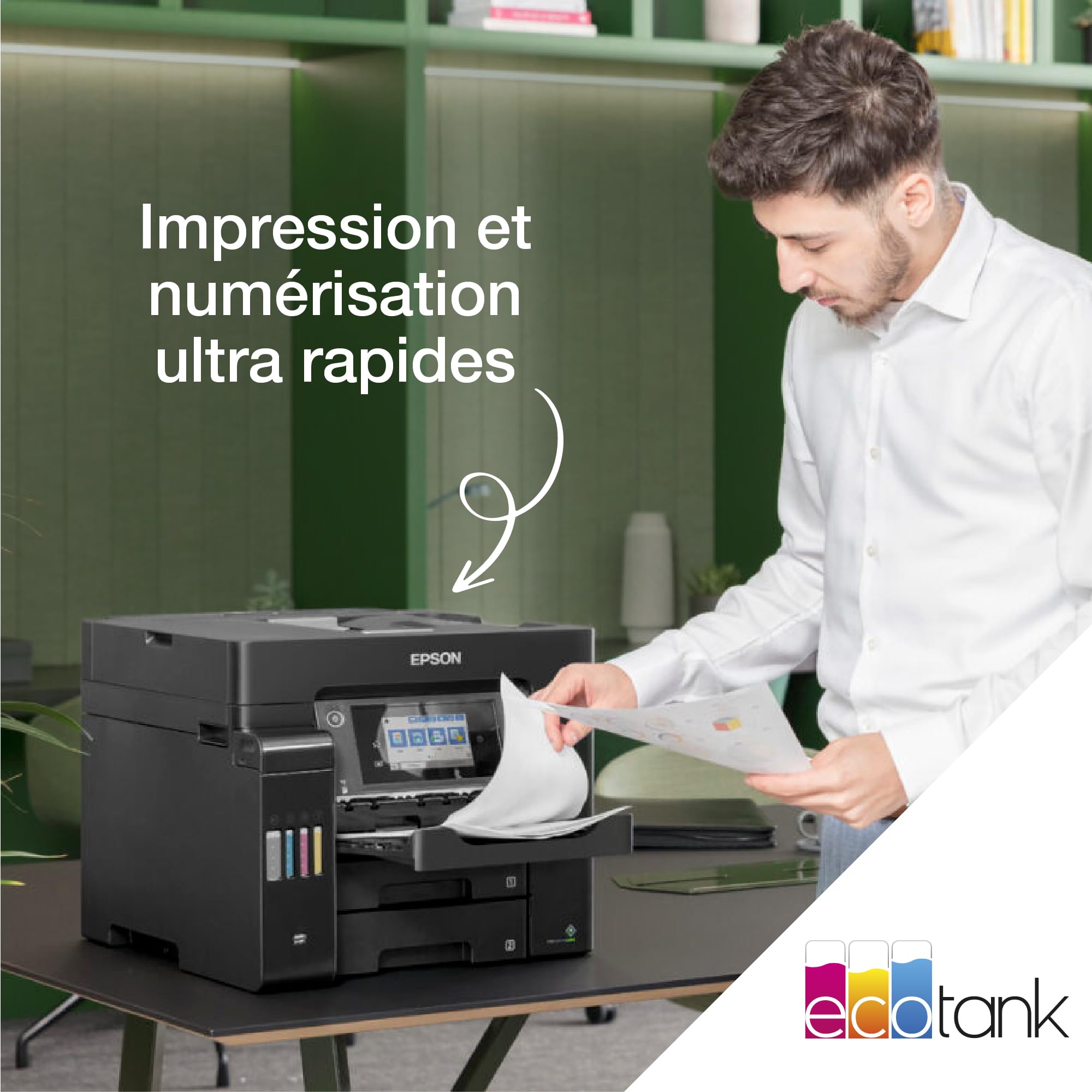EPSON EcoTank ET-5805 MFP colour inkjet ITS A4 25ppm Print 550sheets USB LAN Wi-Fi Black