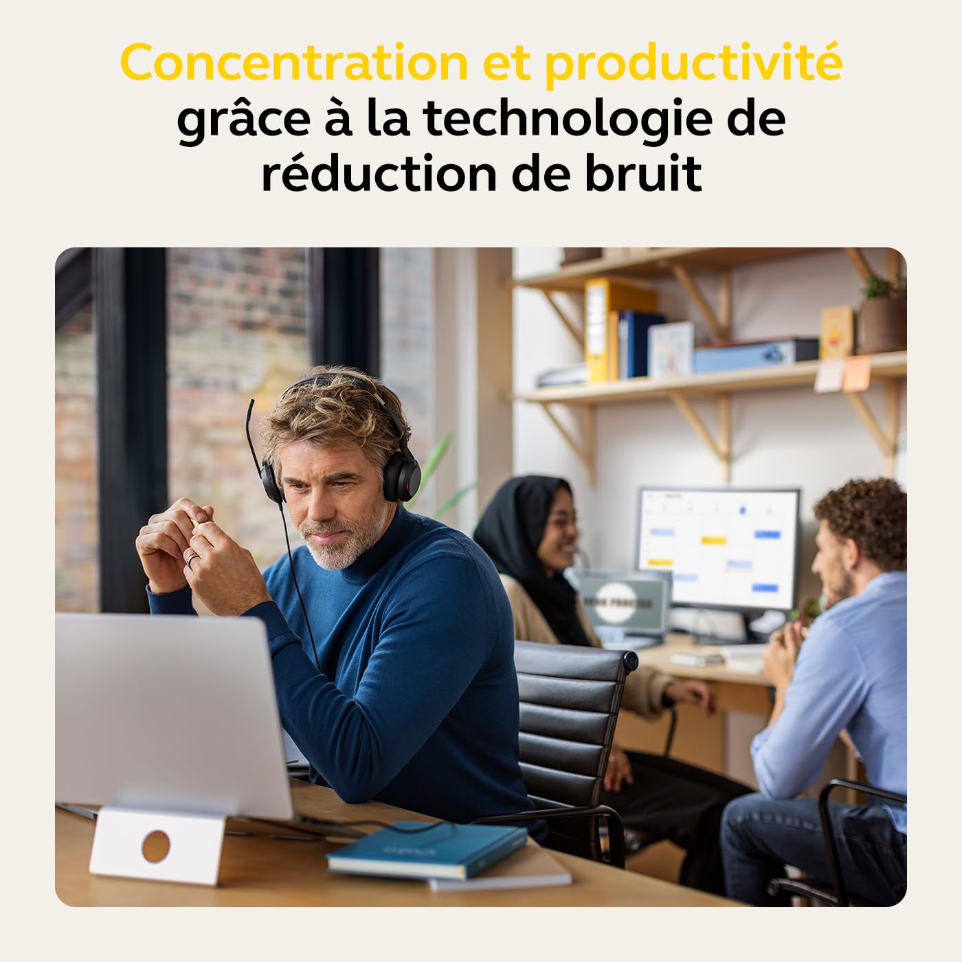 Jabra 25089-999-999 Evolve2 50 USB-A MS Casque Stéréo Noir Sans Fil et Filaire