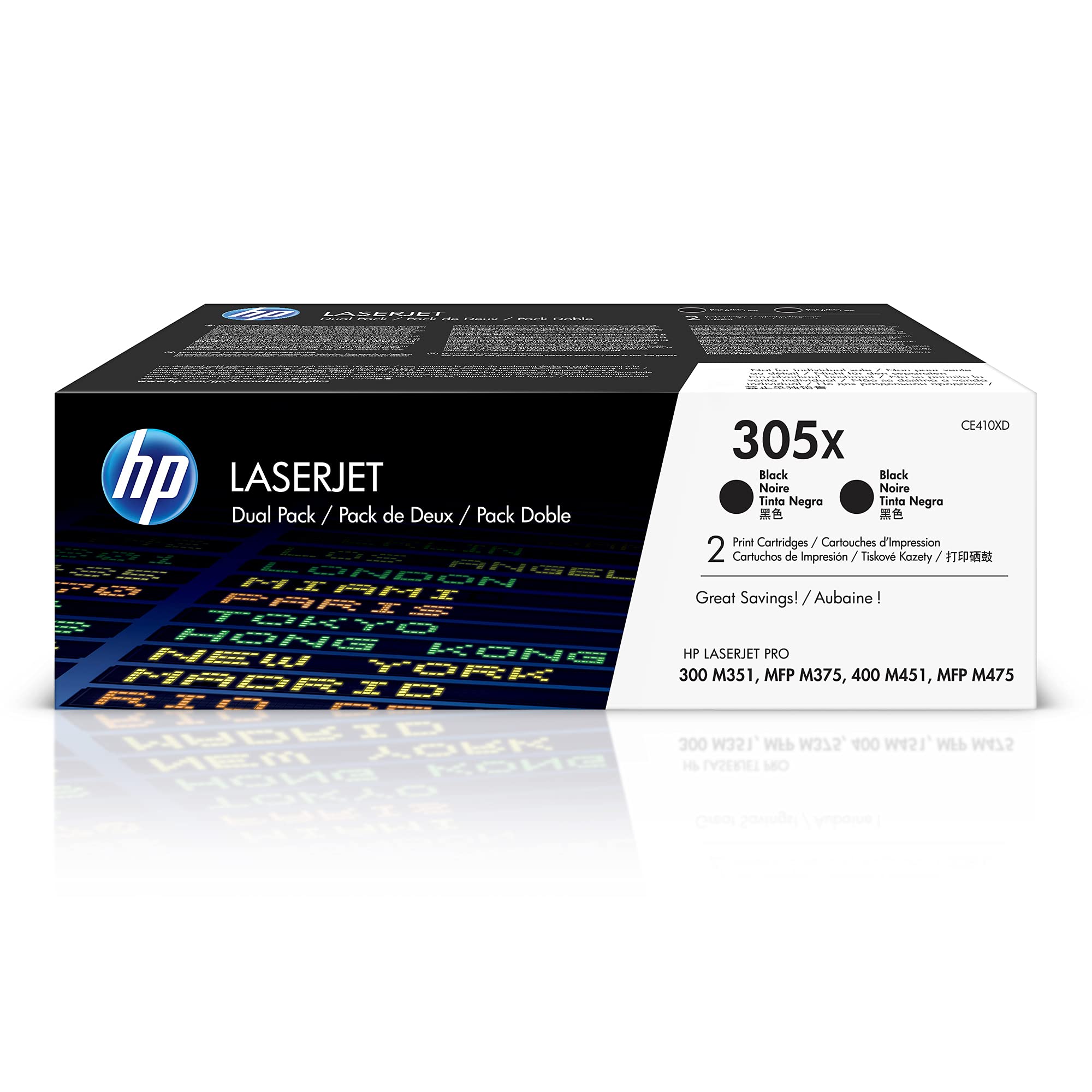 HP 305X original LaserJet original Toner cartridge CE410X black high capacity 4.000 pages 1-pack