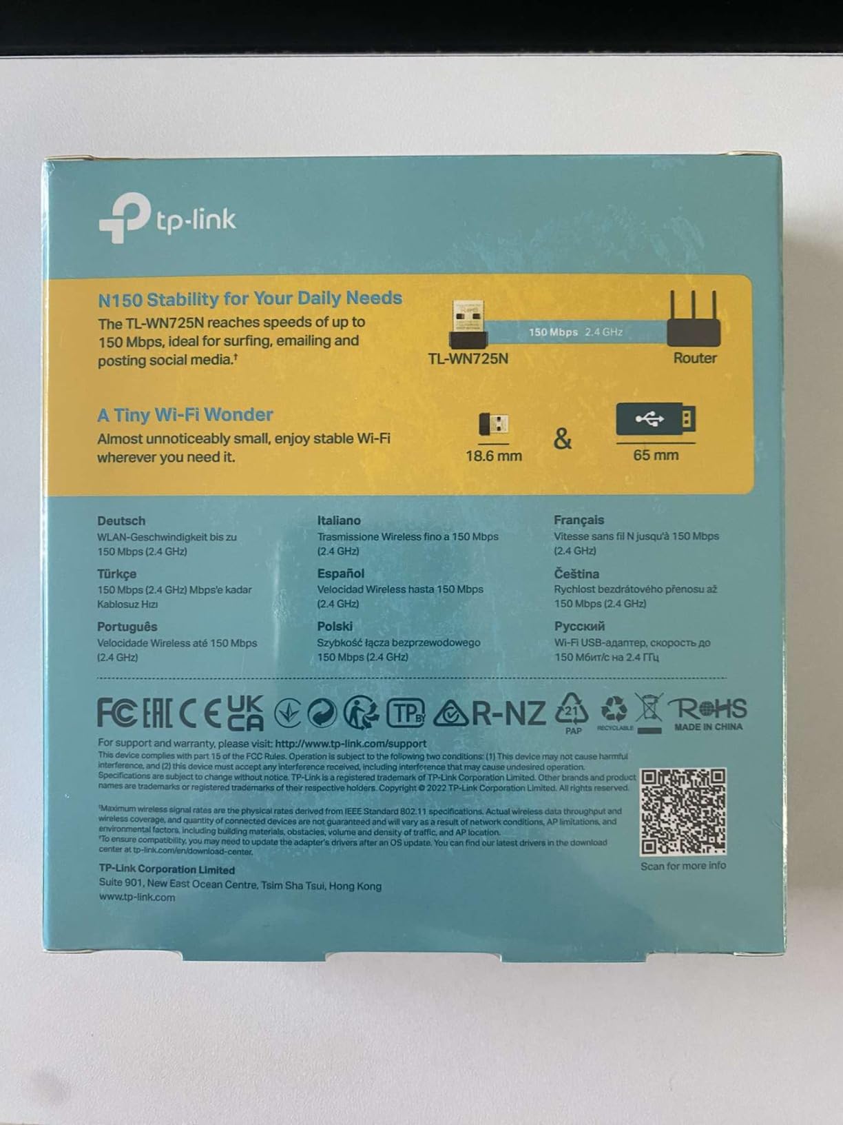 AX1800 High Gain Dual Band Wi-Fi 6 USB