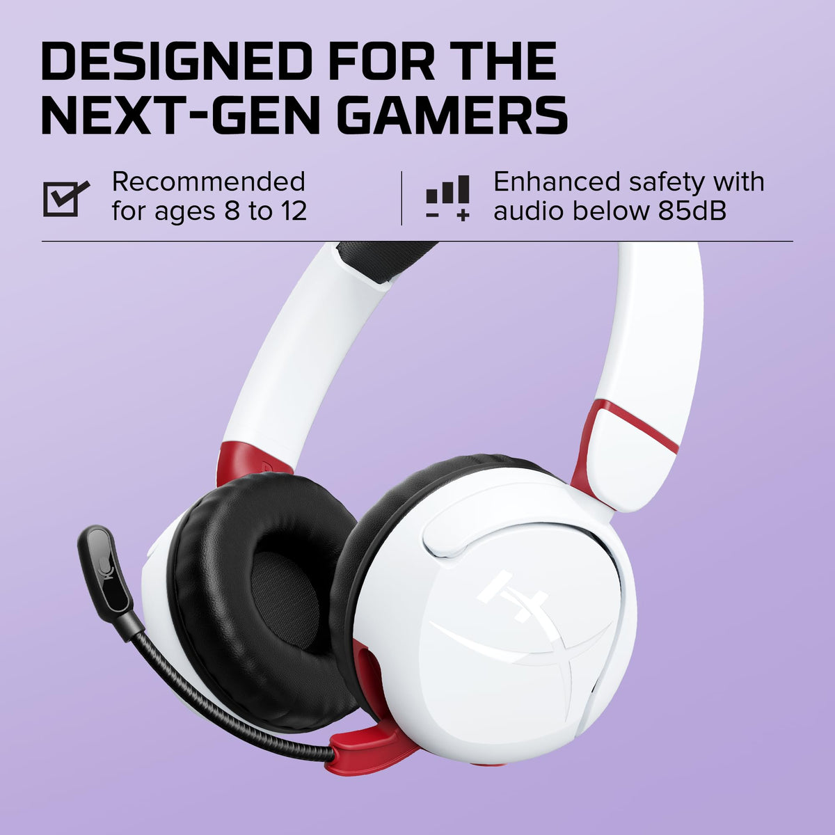 Casque sans fil HyperX Cloud Mini avec microphone, blanc