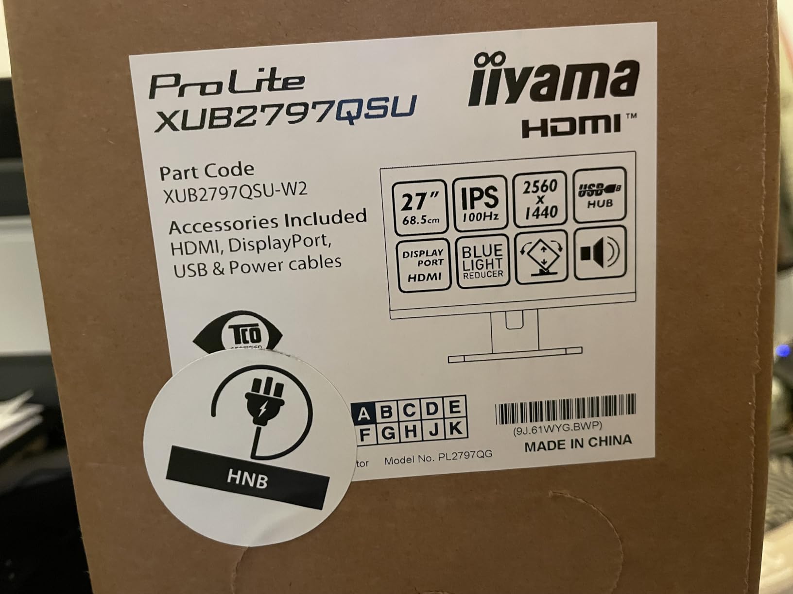 "iiyama ProLite XUB2497HSU-W2 écran plat de PC 60,5 cm (23.8"") 1920 x 1080 pixels Full HD LED Blanc"