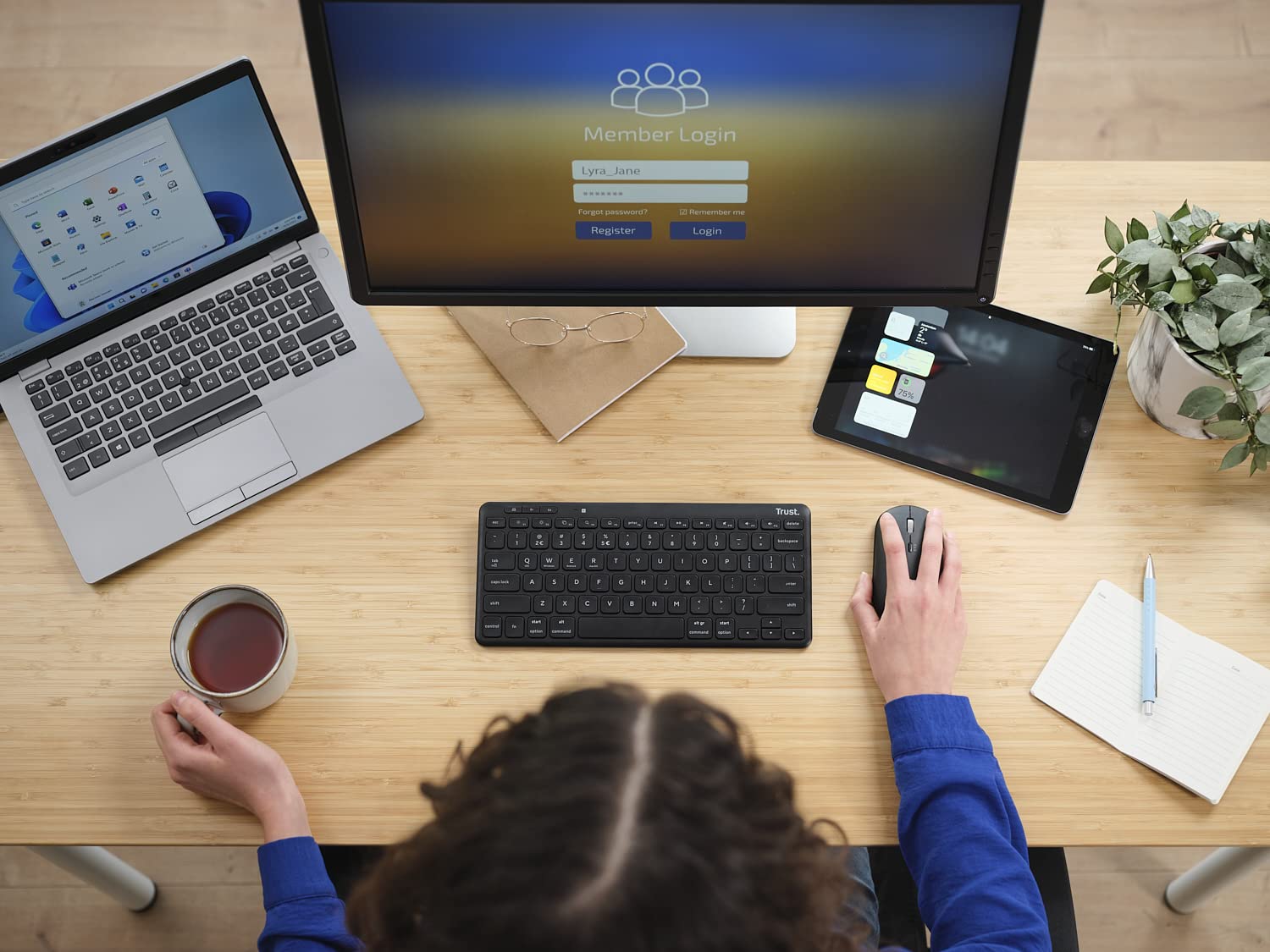 TRUST Clavier sans fil LYRA Bluetooth (FR)