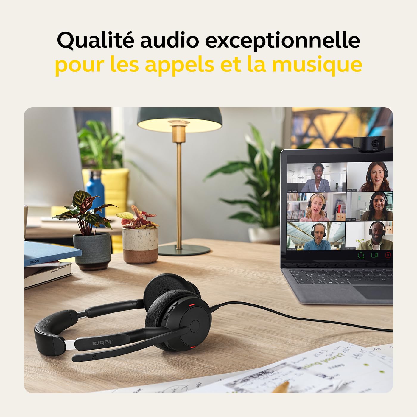 Jabra 25089-999-999 Evolve2 50 USB-A MS Casque Stéréo Noir Sans Fil et Filaire