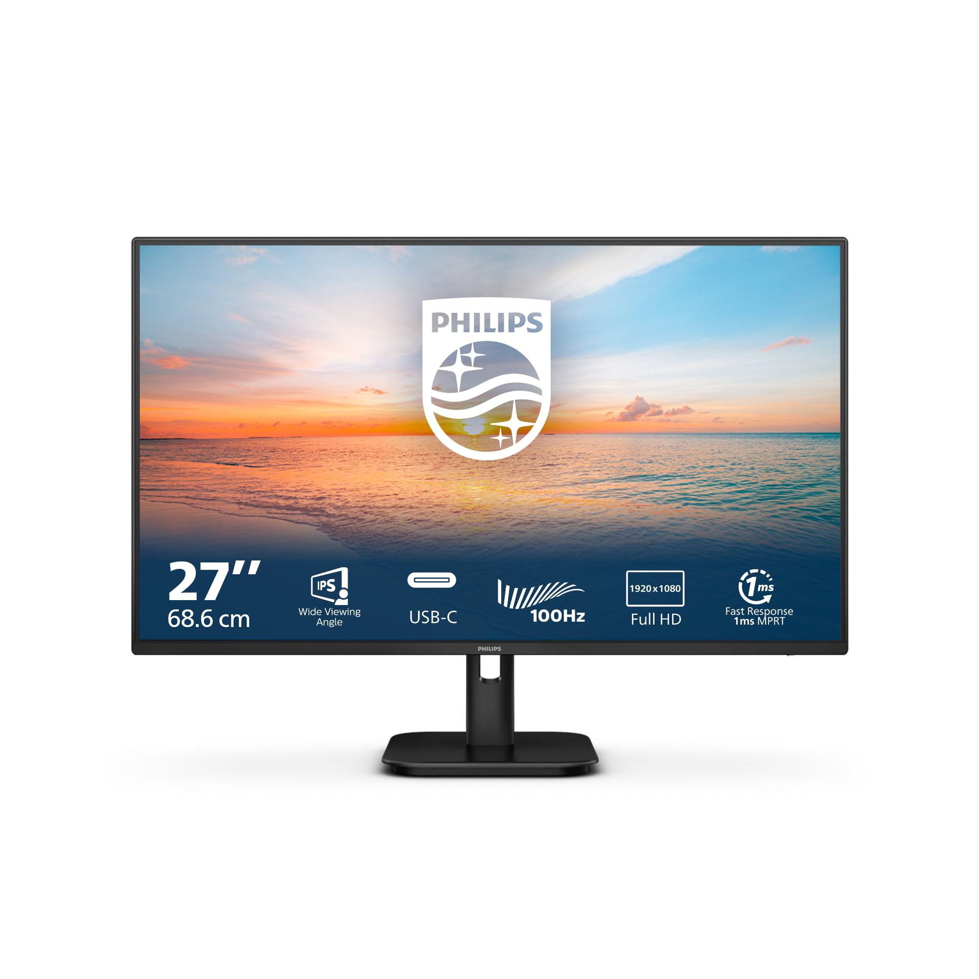 Philips 27E1N1300A - Ã‰cran LED - 27" - 1920 x 1080 Full HD (1080p) @ 100 Hz - IPS - 1300:1 - 1 ms - HDMI, USB-C - HP- inclinable