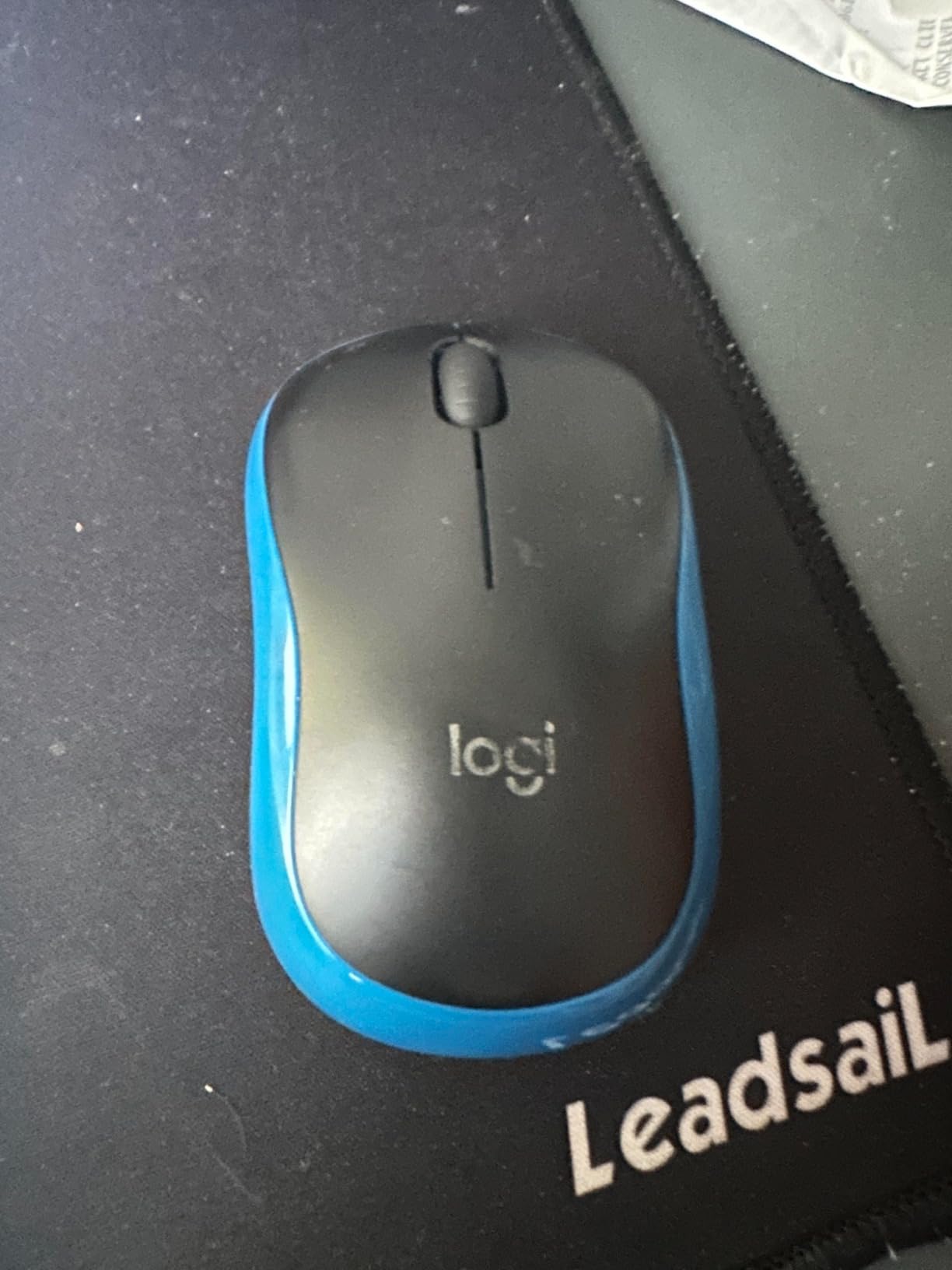LOGITECH M185 Mouse optical wireless 2.4 GHz USB wireless receiver blue