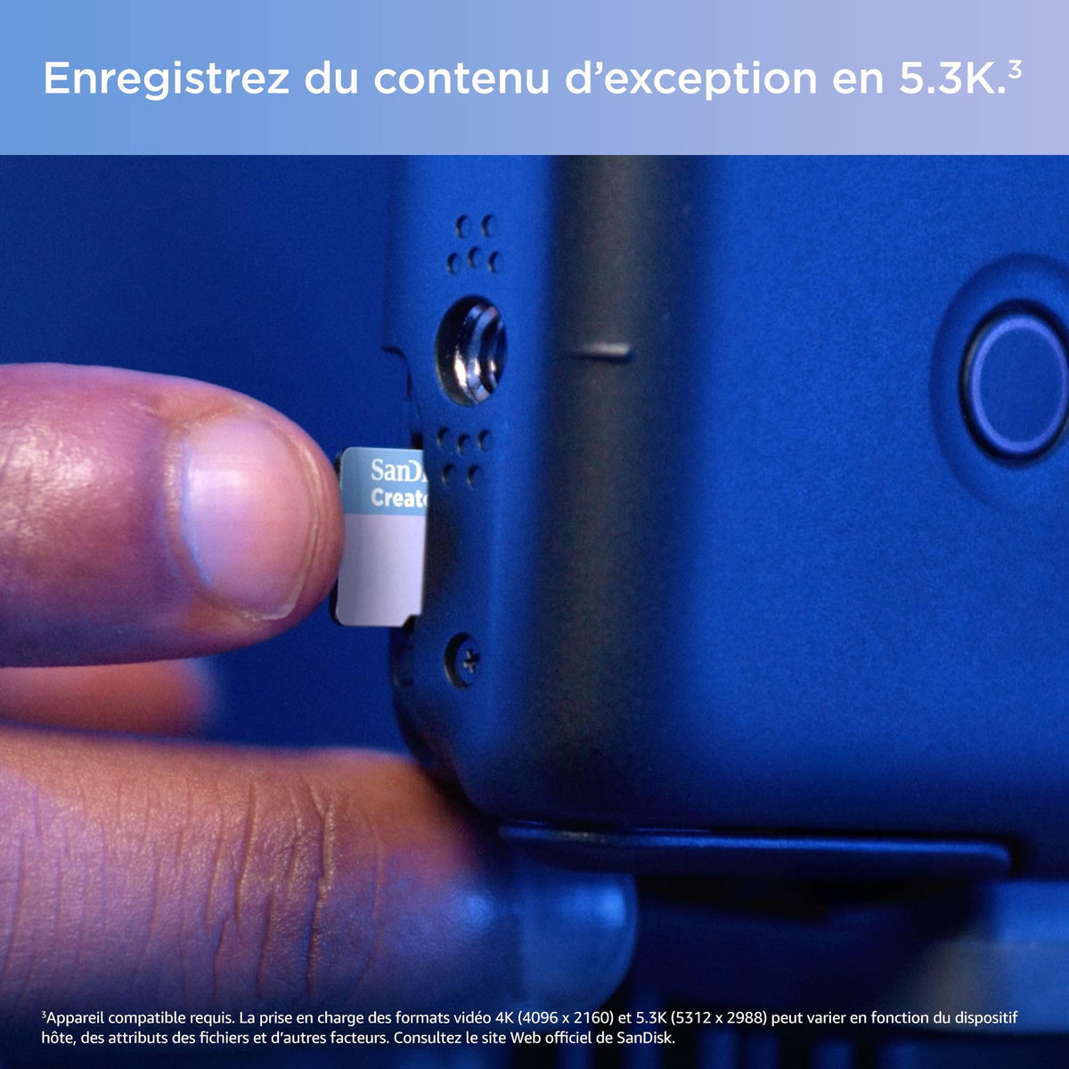 Extreme microSD 128GB+SD 190MB/s Creator
